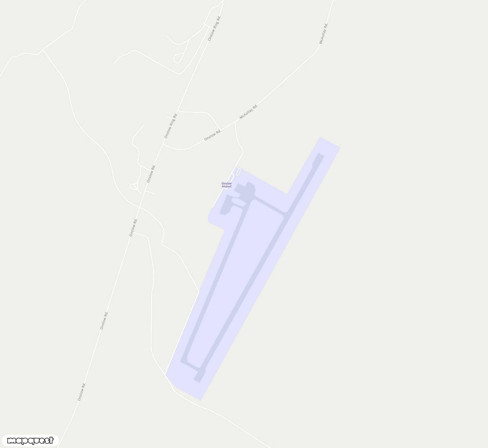 Carte de <span>Aérodrome de </span>Onslow<span>(ONS)</span>