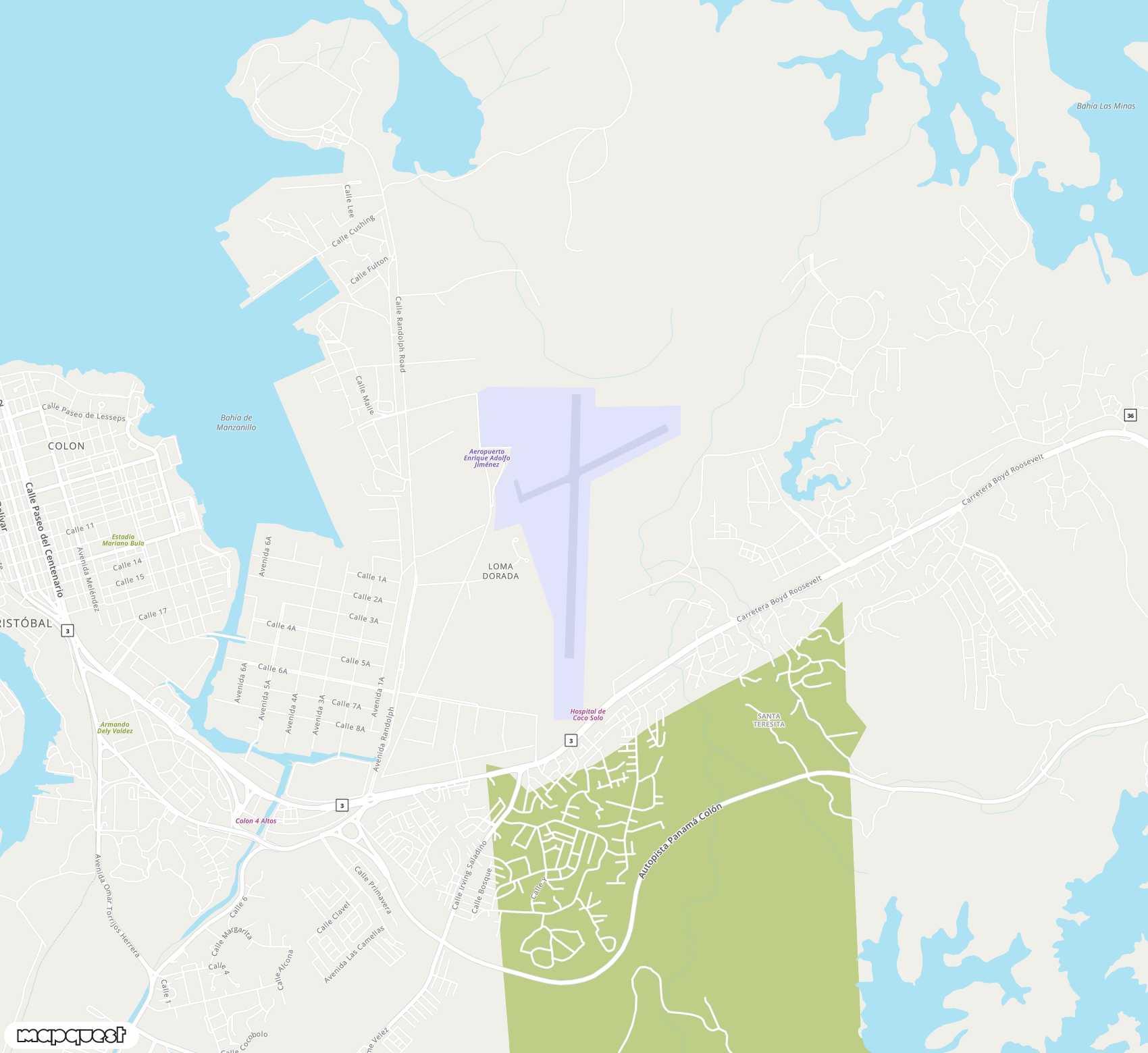 Carte de Enrique Adolfo Jimenez <span>airport (ONX)</span>