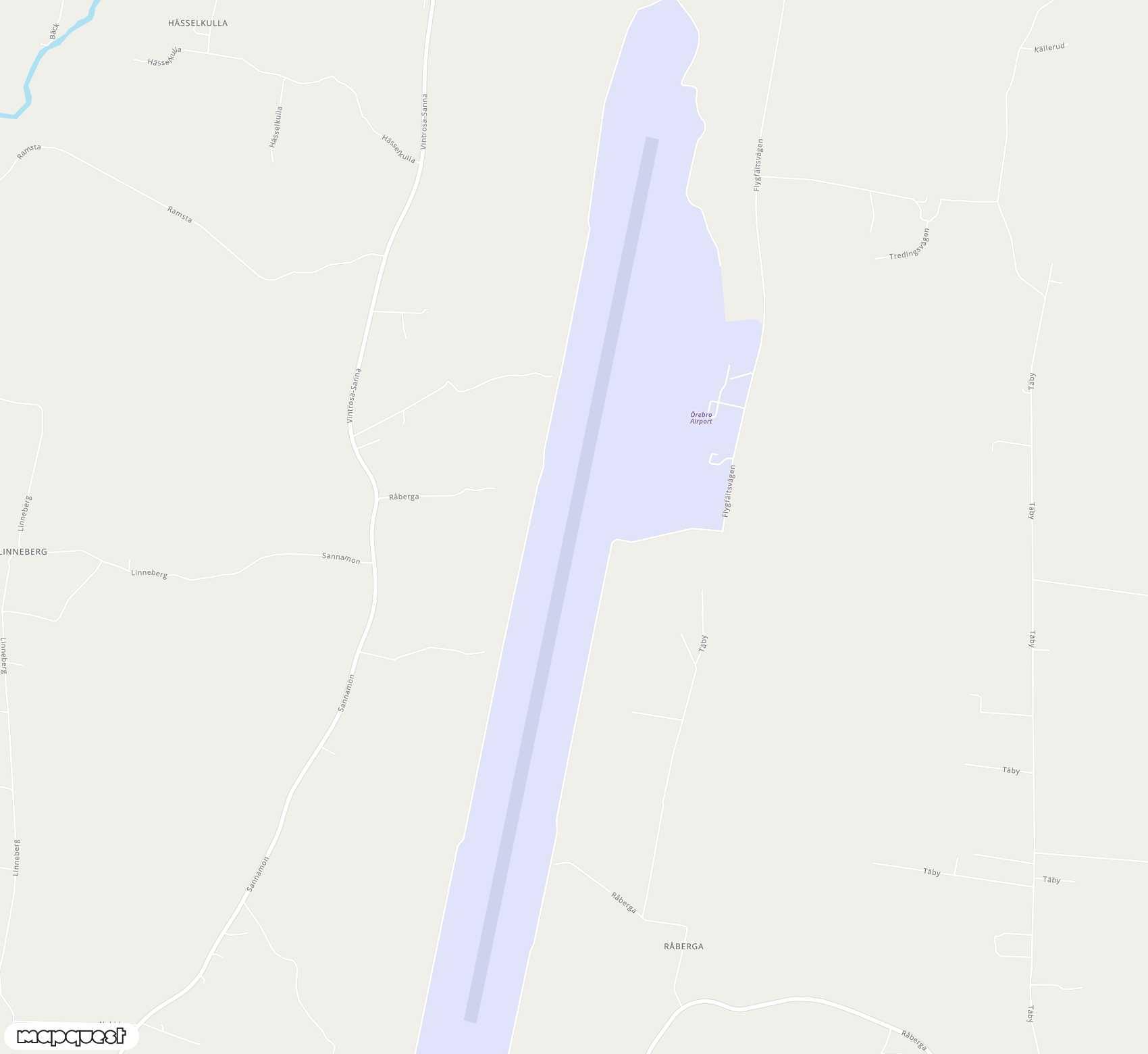 Carte de <span>Aéroport de </span>Örebro<span>(ORB)</span>