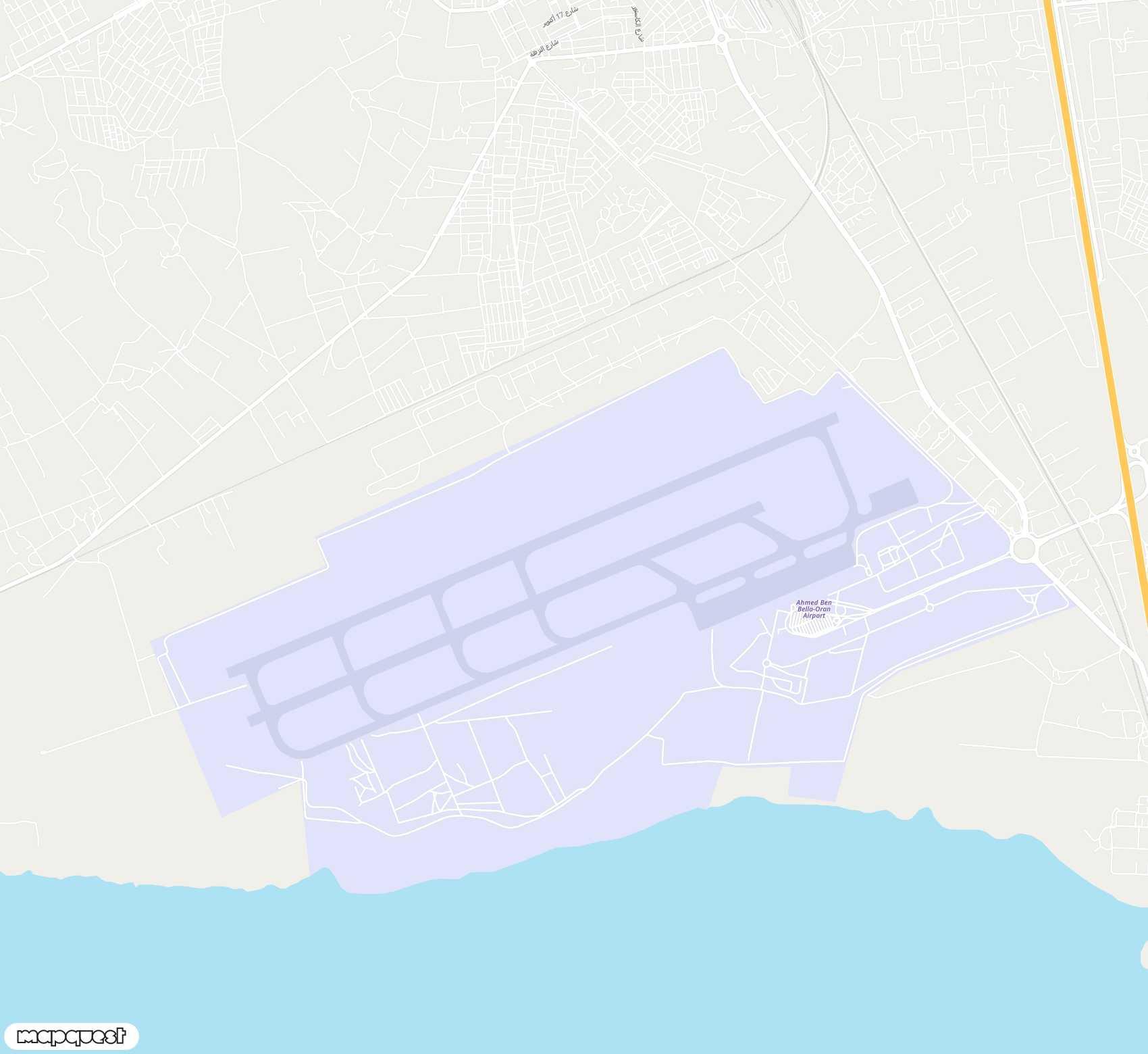 Carte de <span>Aéroport de </span>Oran Ahmed Ben Bella<span>(ORN)</span>