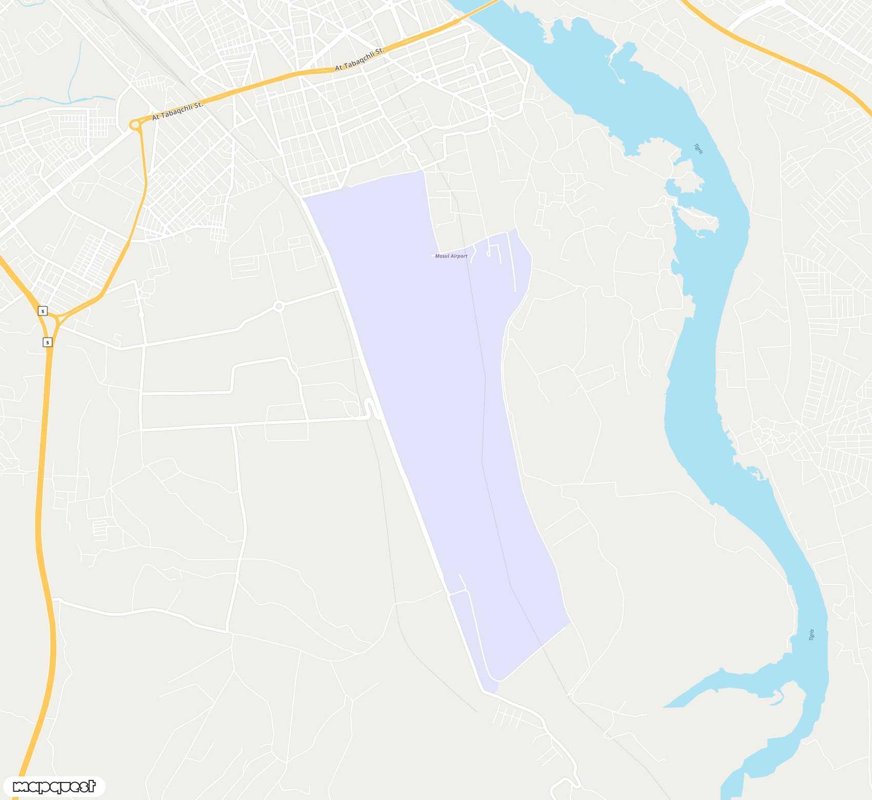 Carte de Mosul <span>airport (OSM)</span>