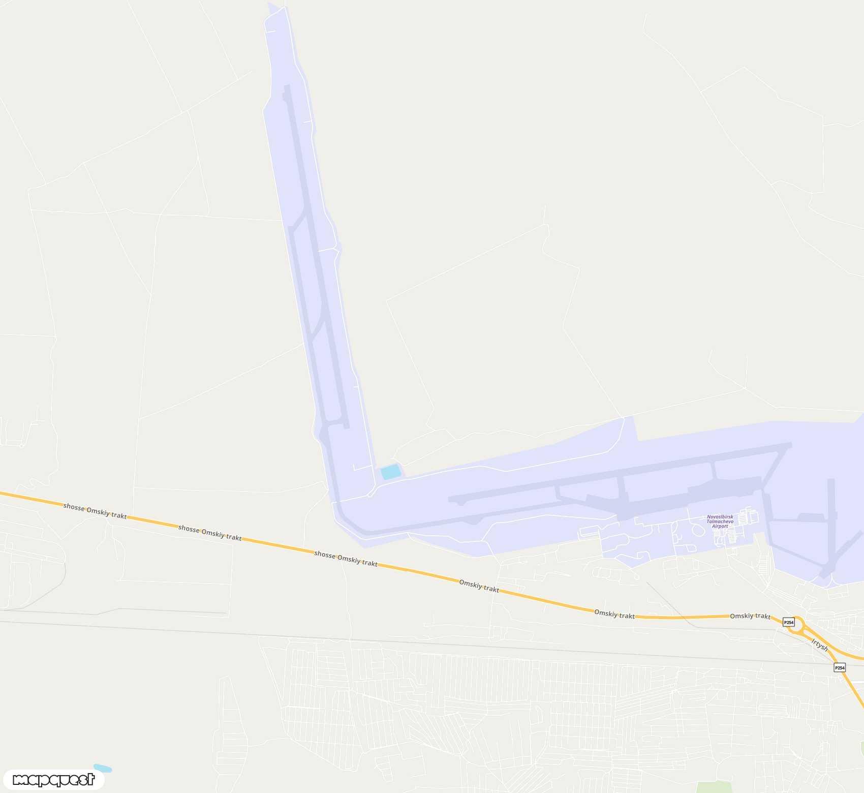 Carte de <span>Aéroport international de </span>Novosibirsk Tolmachevo<span>(OVB)</span>