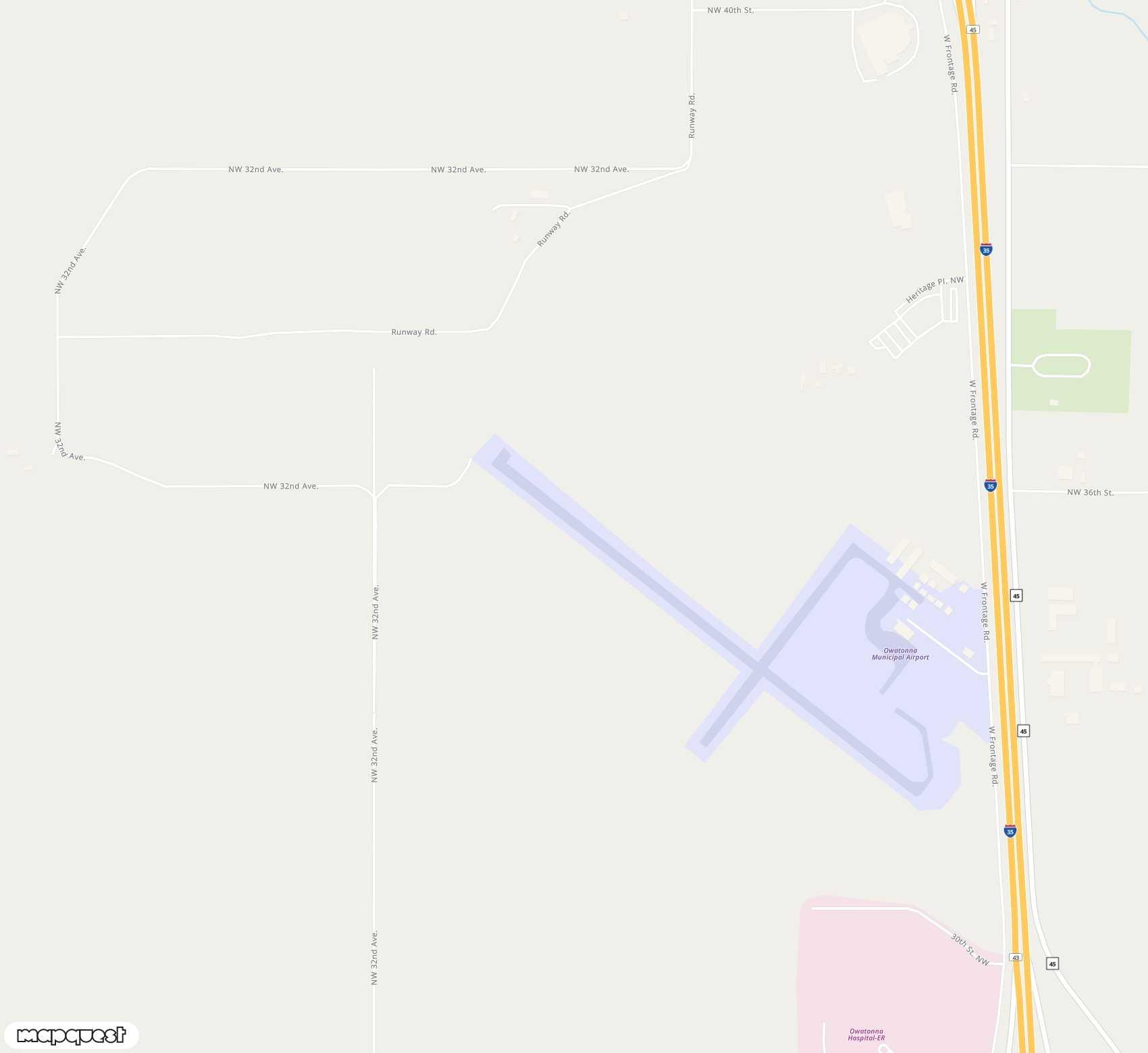 Carte de <span>Aérodrome de </span>Owatonna Degner Regional<span>(OWA)</span>