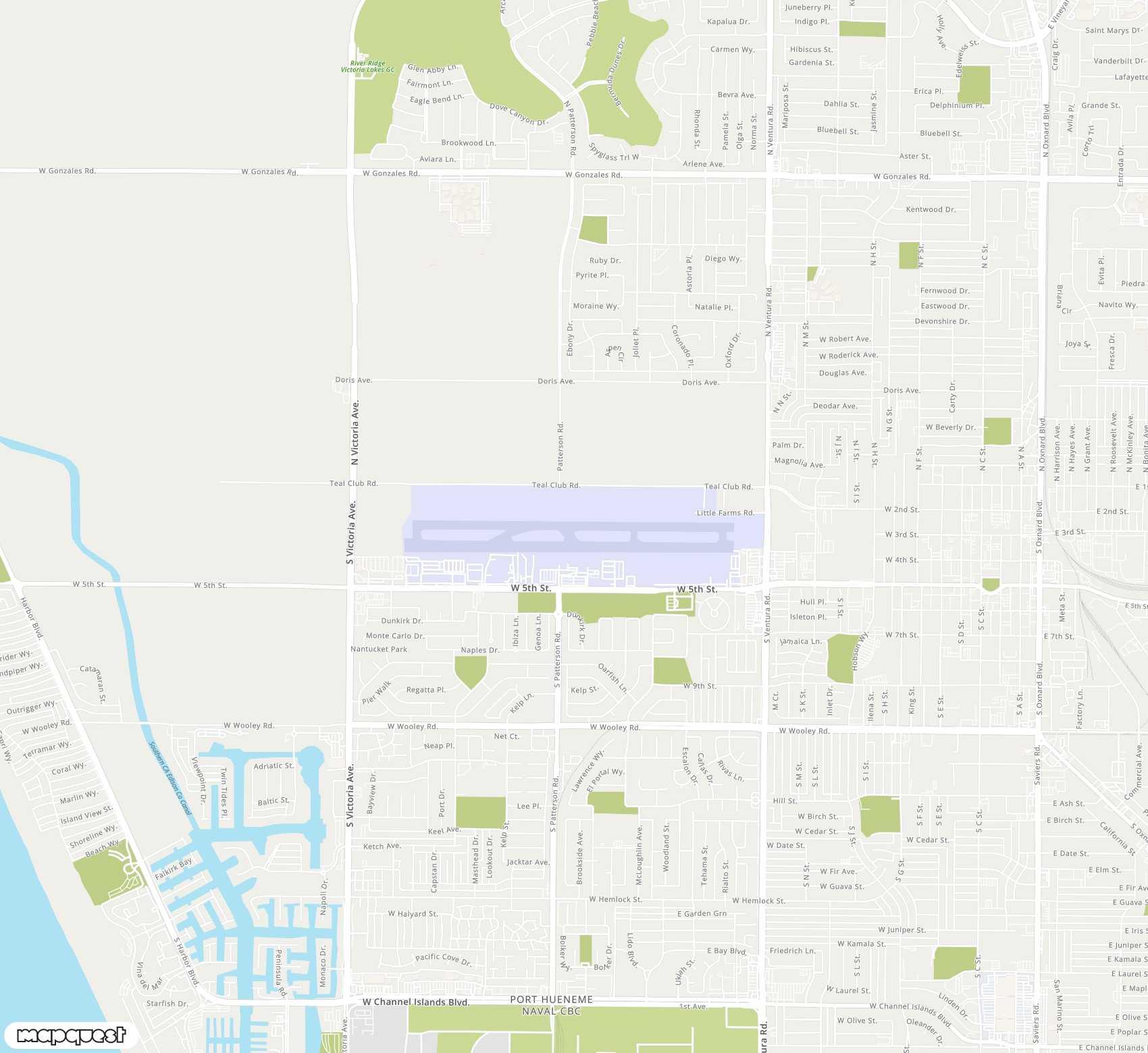 Carte de <span>Aéroport de </span>Oxnard<span>(OXR)</span>