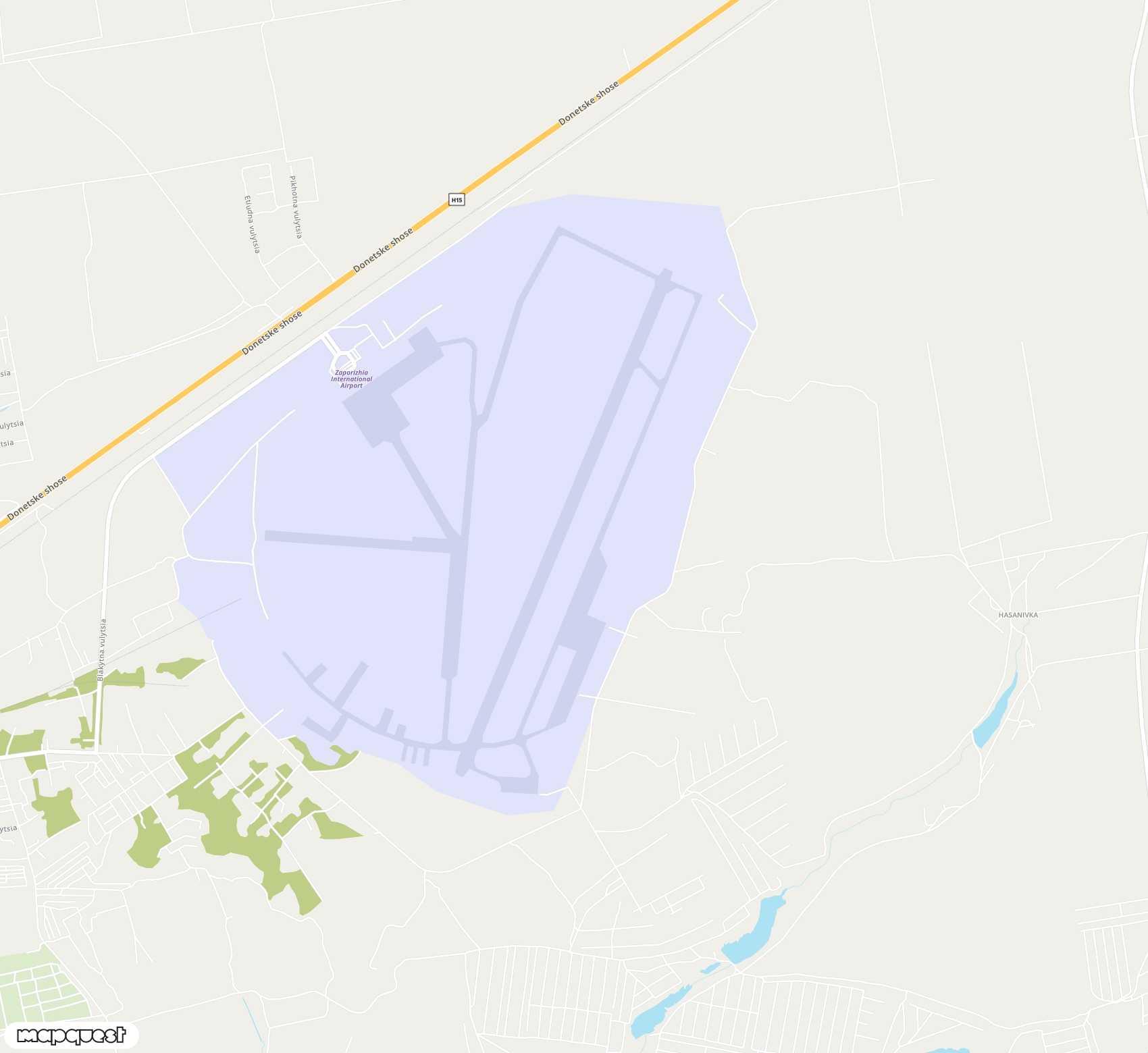 Carte de Zaporizhzhia <span>airport (OZH)</span>