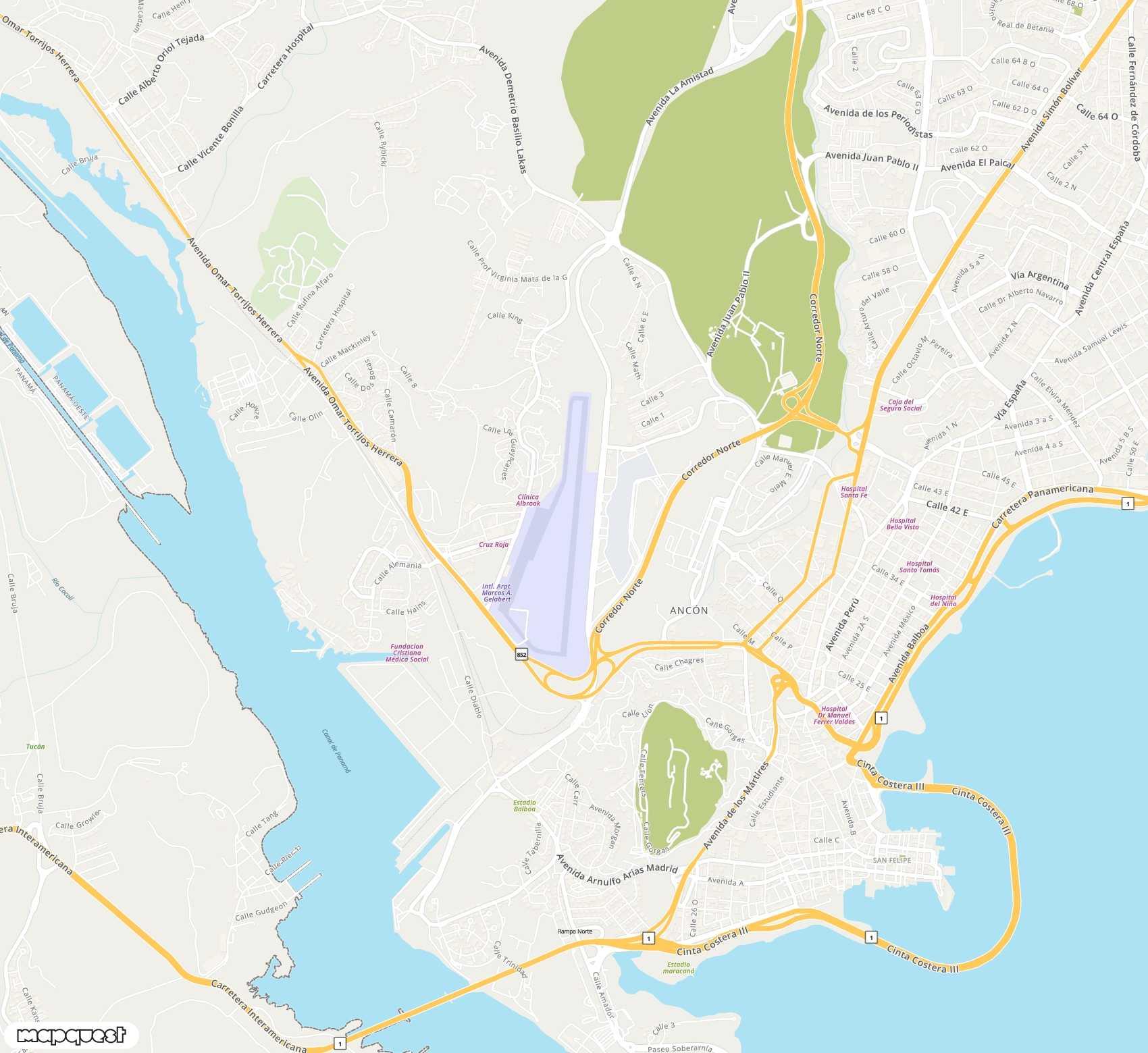 Carte de Marcos A. Gelabert <span>airport (PAC)</span>