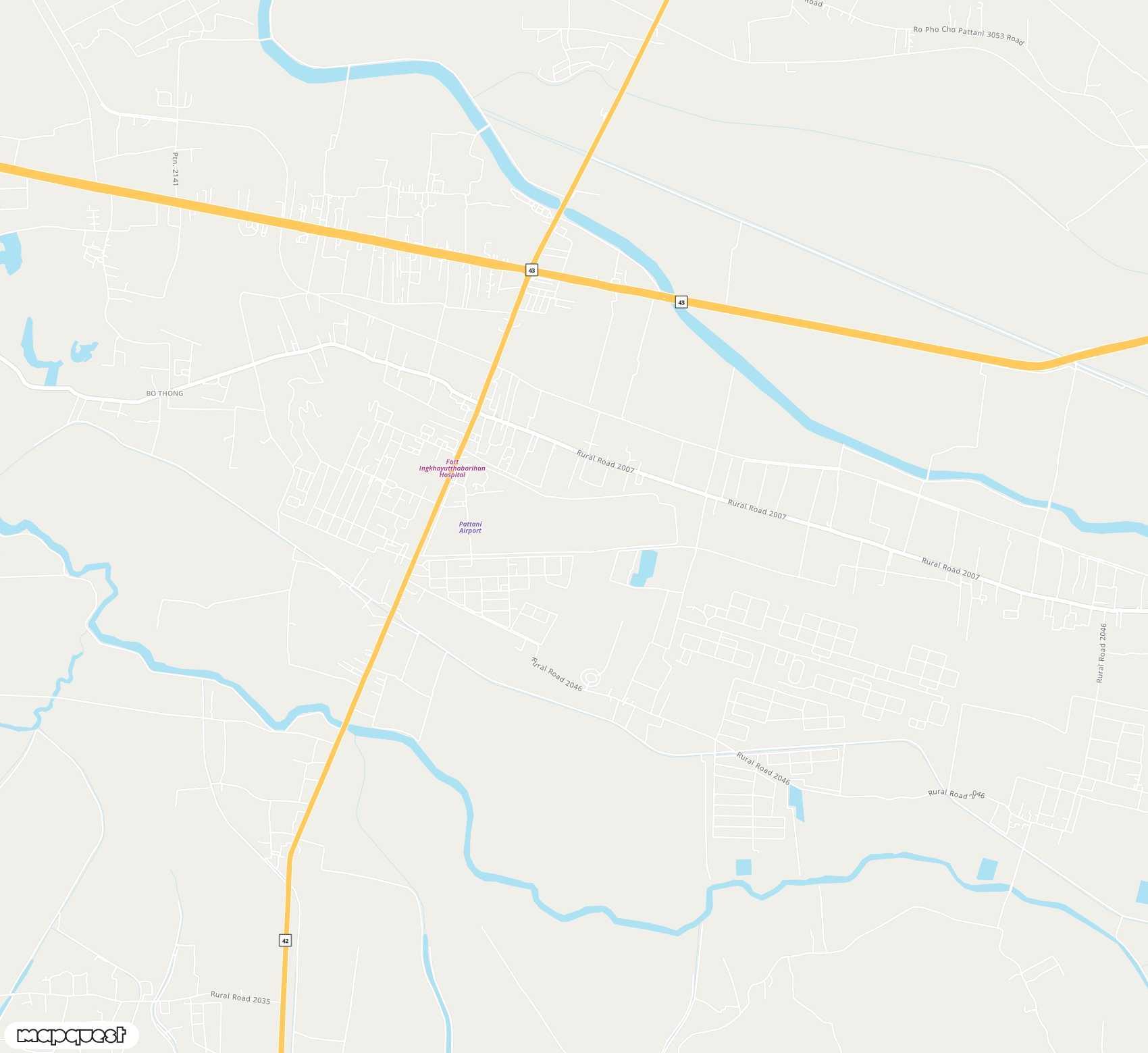 Carte de Pattani <span>airport (PAN)</span>