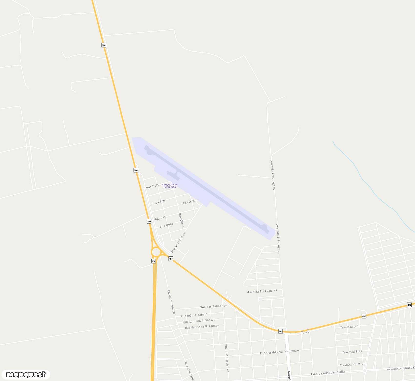 Carte de <span>Aérodrome de </span>Paranaíba<span>(PBB)</span>