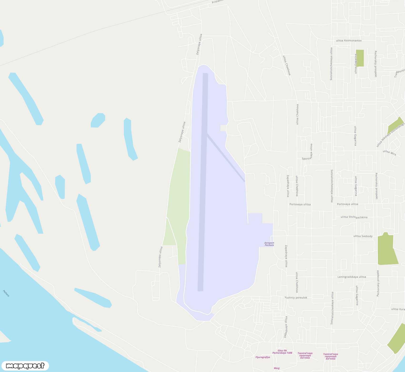 Carte de <span>Aéroport de </span>Pechora<span>(PEX)</span>