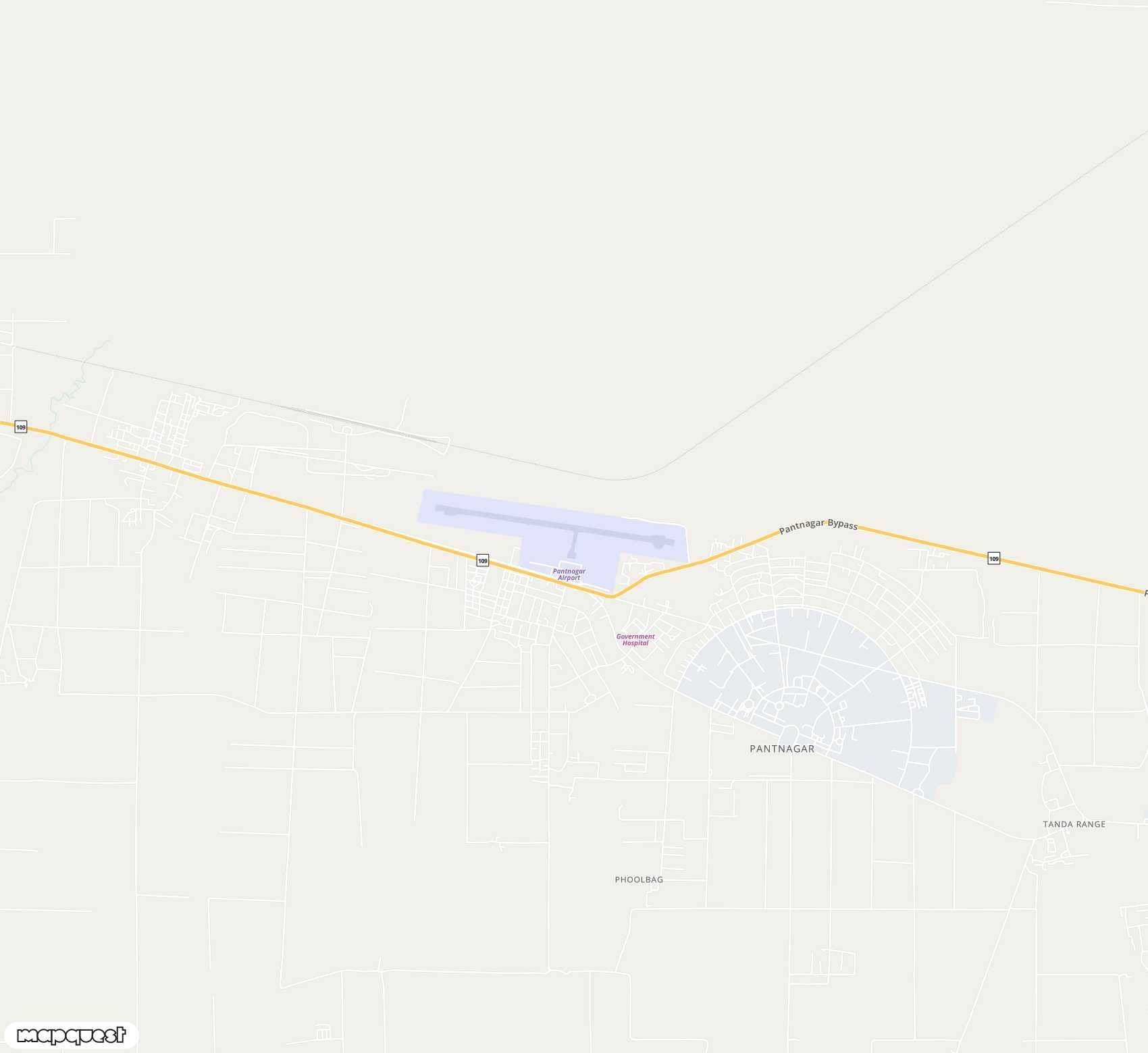 Carte de Pantnagar <span>airport (PGH)</span>