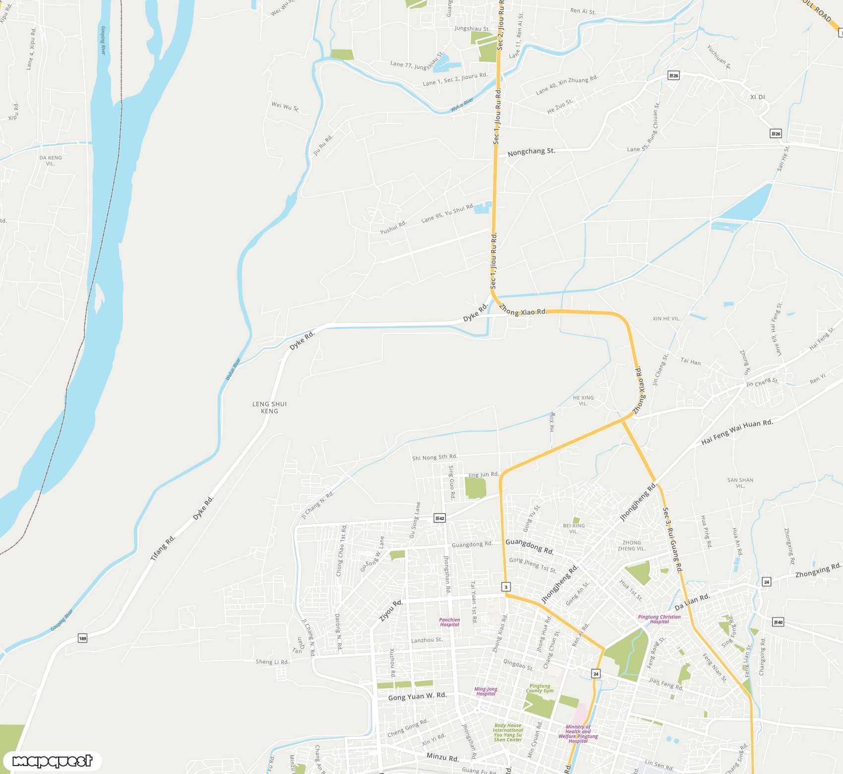 Carte de Pingtung North <span>airport (PIF)</span>