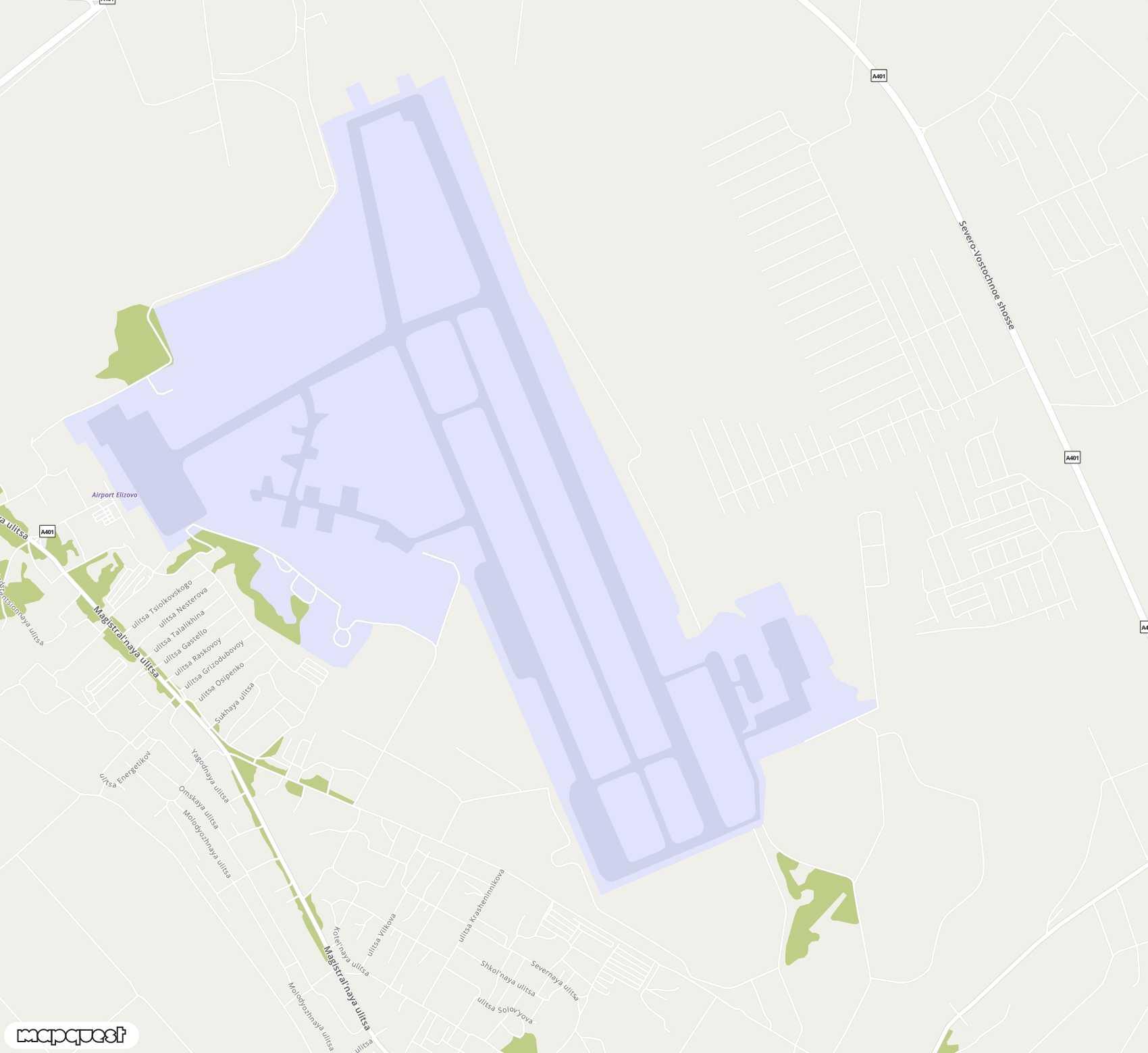 Carte de <span>Aéroport de </span>Yelizovo<span>(PKC)</span>