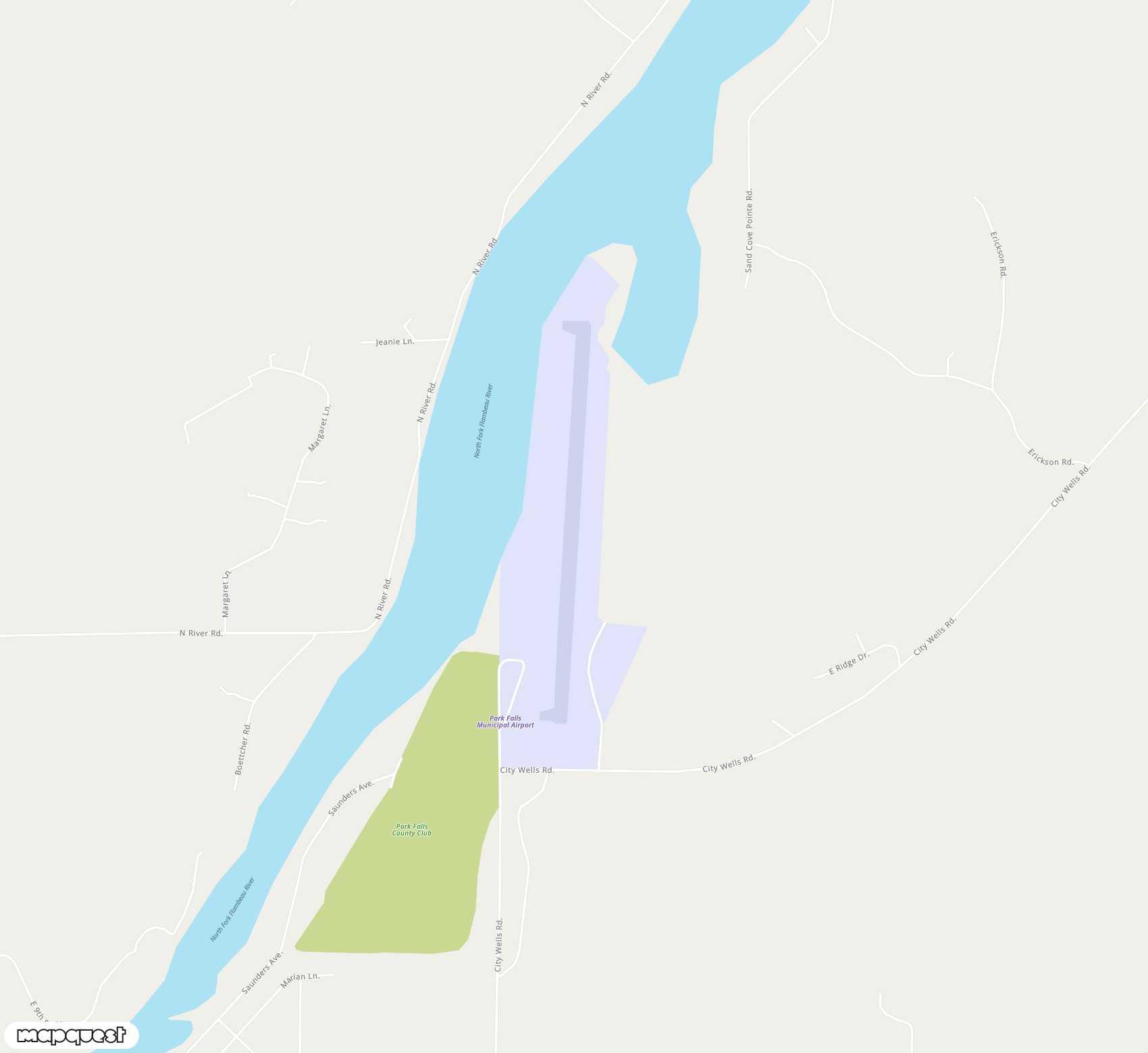 Carte de <span>Aérodrome de </span>Park Falls Municipal<span>(PKF)</span>