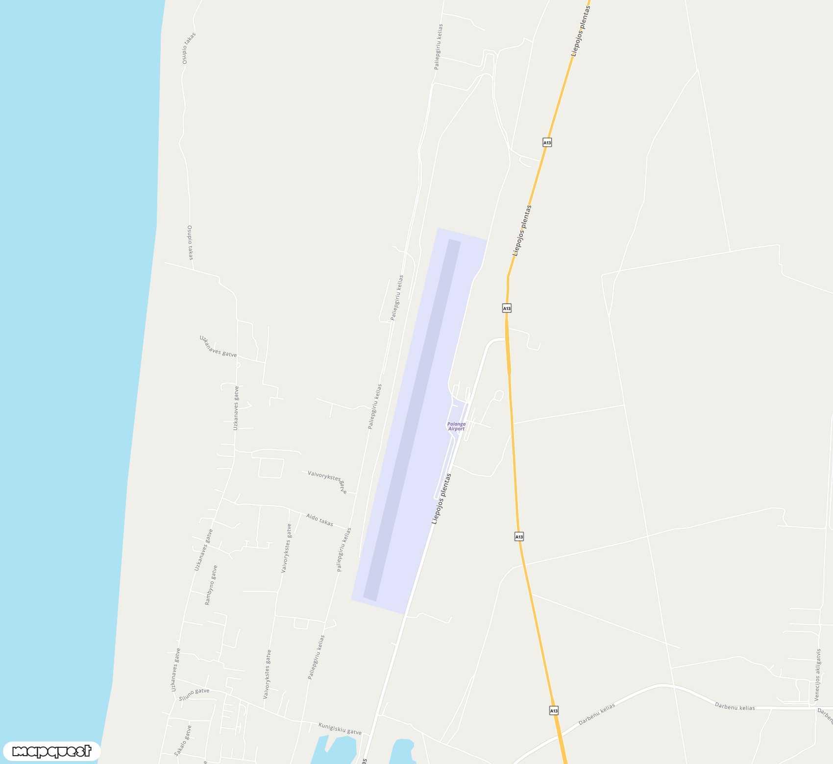 Carte de <span>Aéroport de </span>Palanga<span>(PLQ)</span>