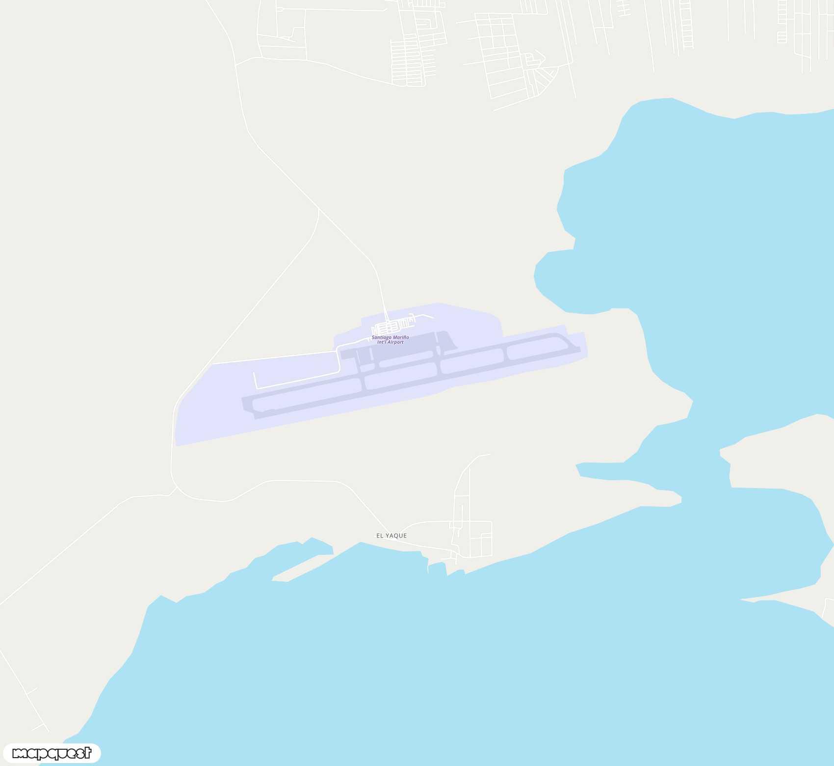 Carte de Del Caribe Santiago Mariño <span>airport (PMV)</span>
