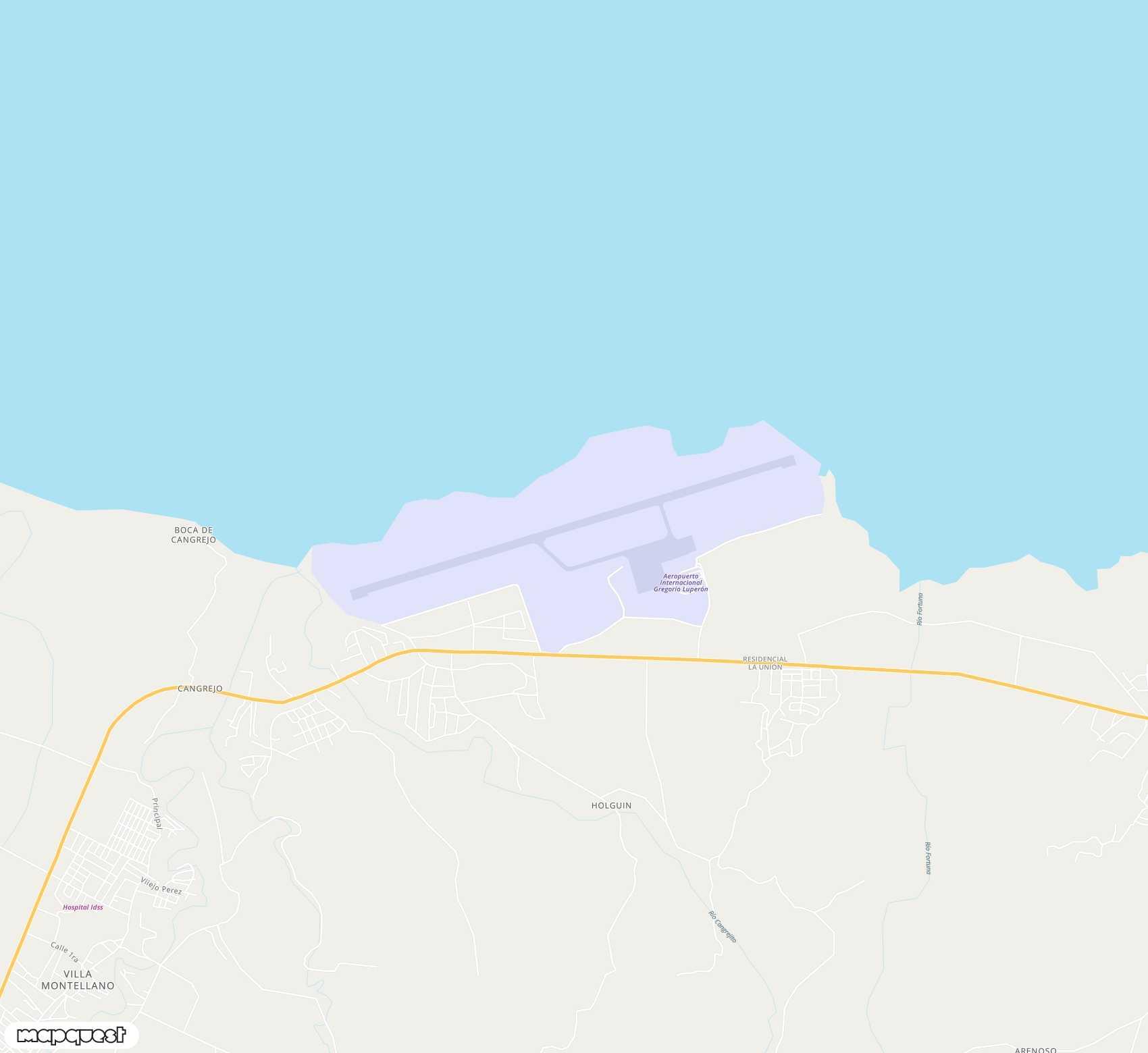 Carte de Gregorio Luperon <span>airport (POP)</span>