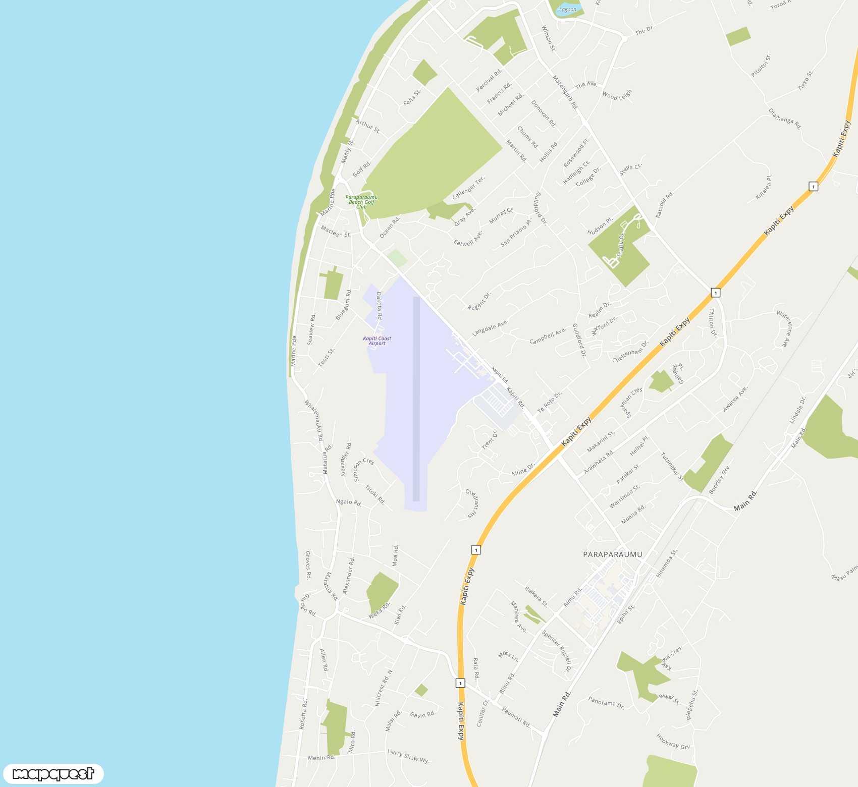 Carte de Paraparaumu <span>airport (PPQ)</span>