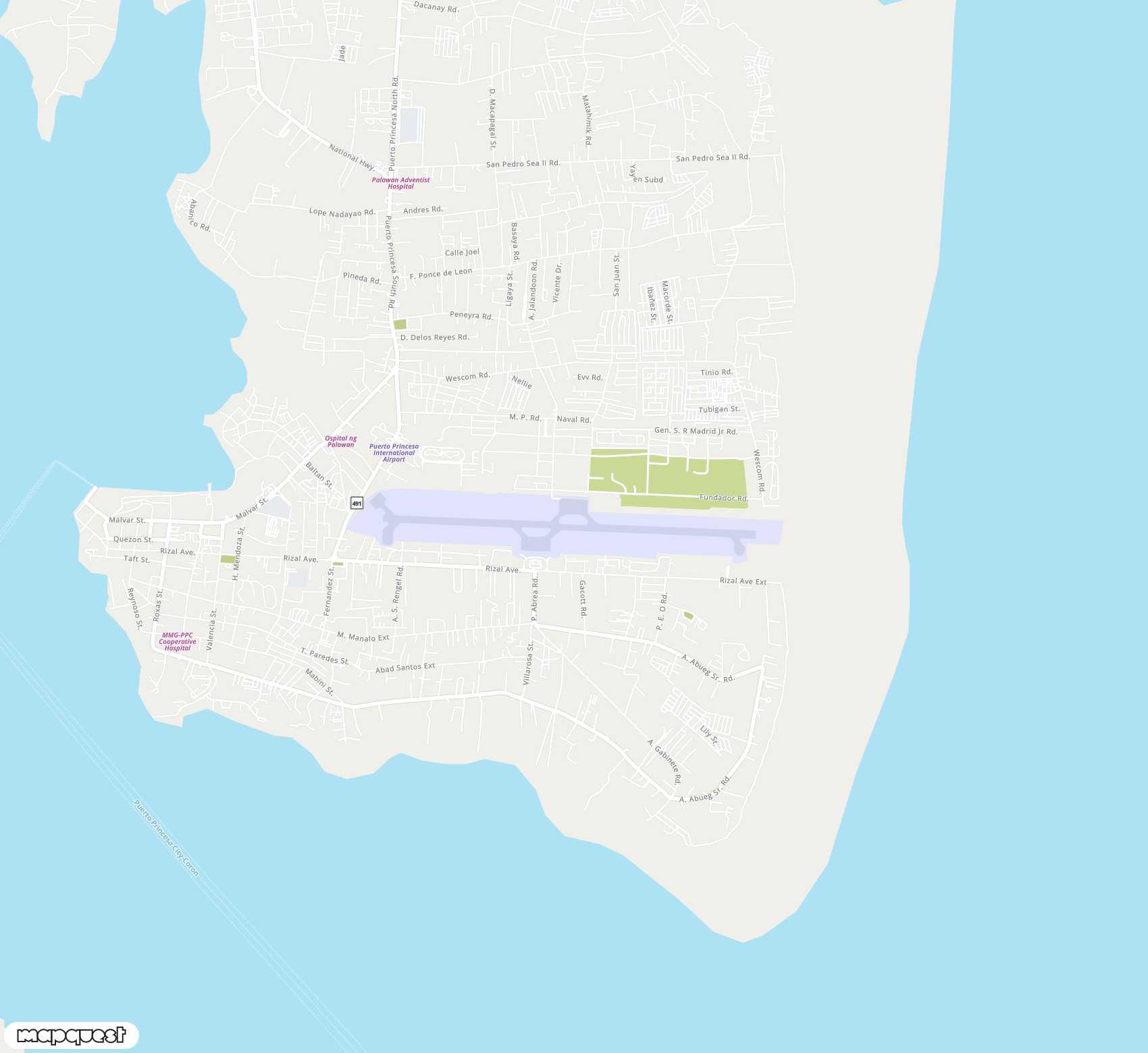 Carte de Puerto Princesa <span>airport (PPS)</span>