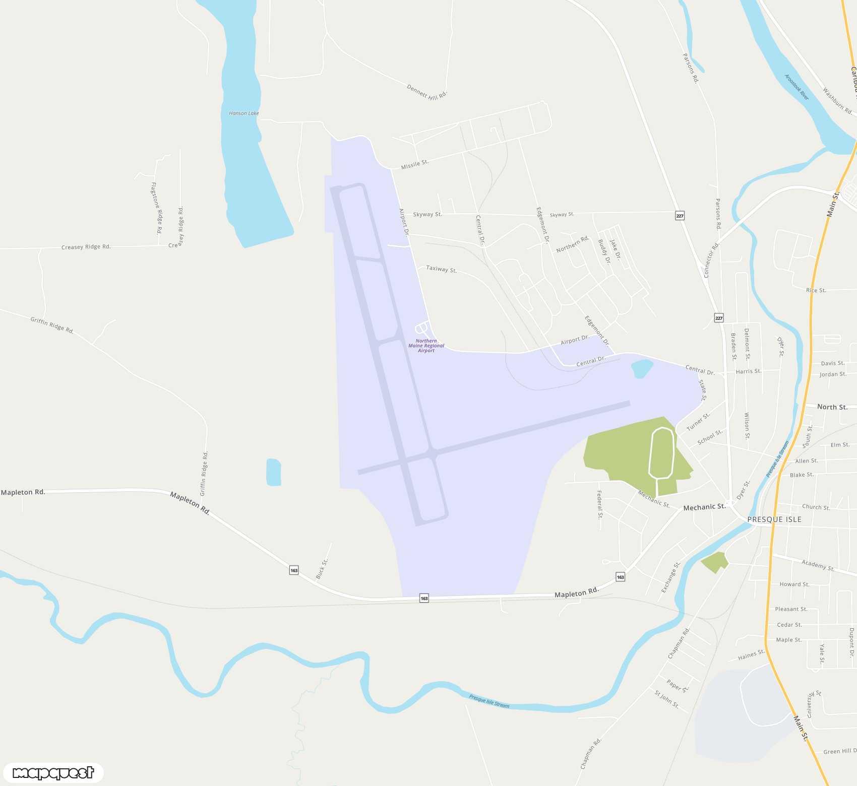 Carte de Presque Isle <span>airport (PQI)</span>