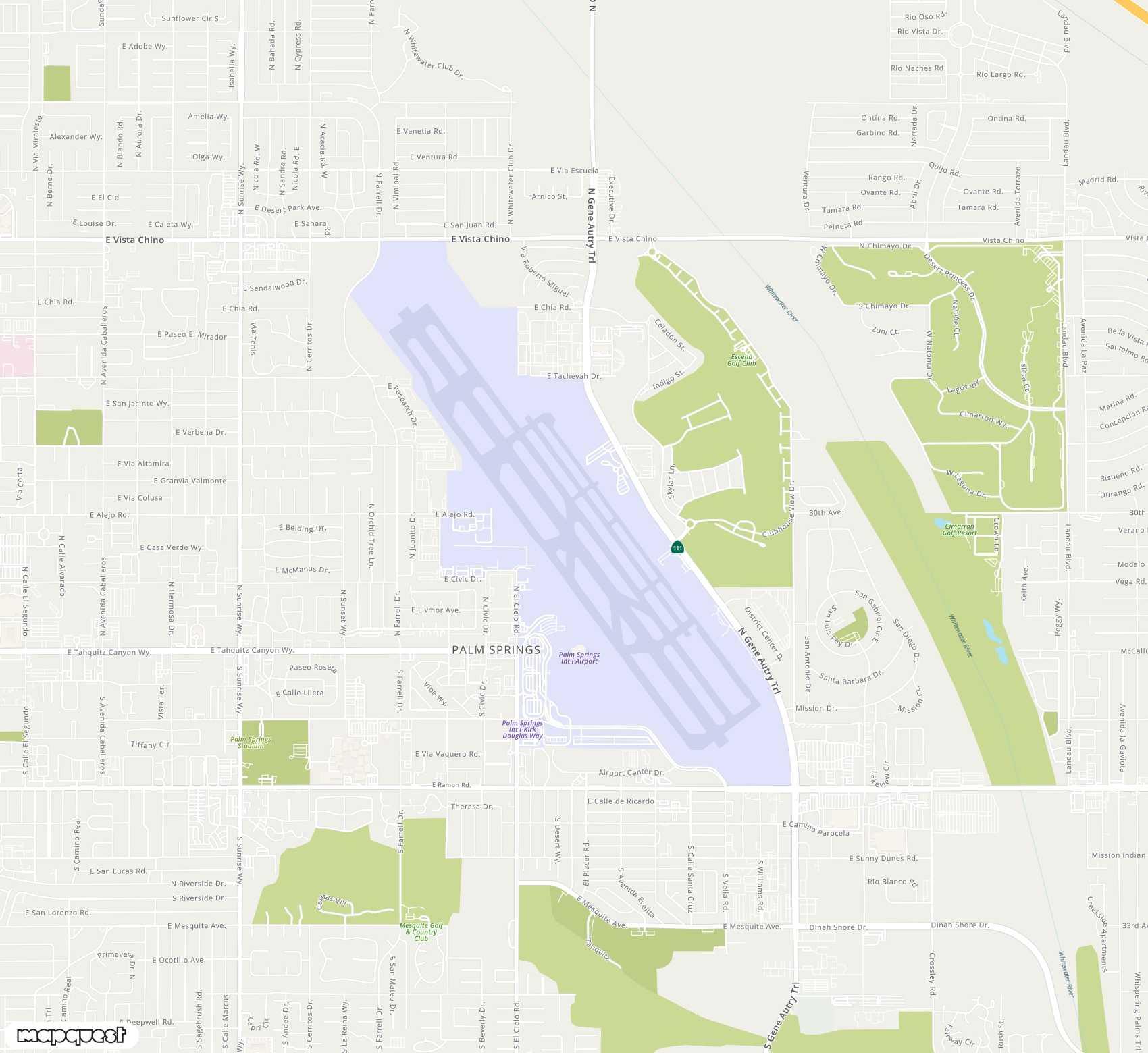 Carte de Palm Springs <span>airport (PSP)</span>