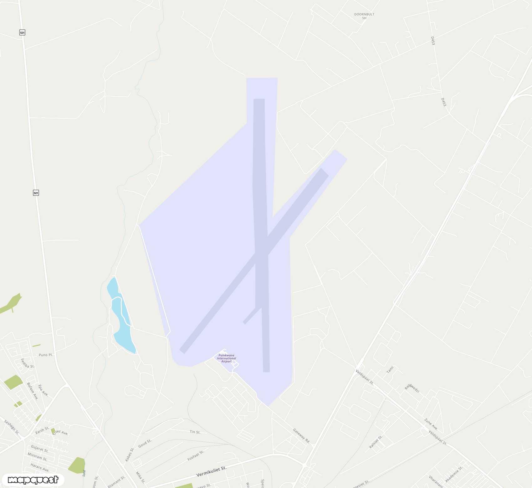 Carte de Polokwane <span>airport (PTG)</span>