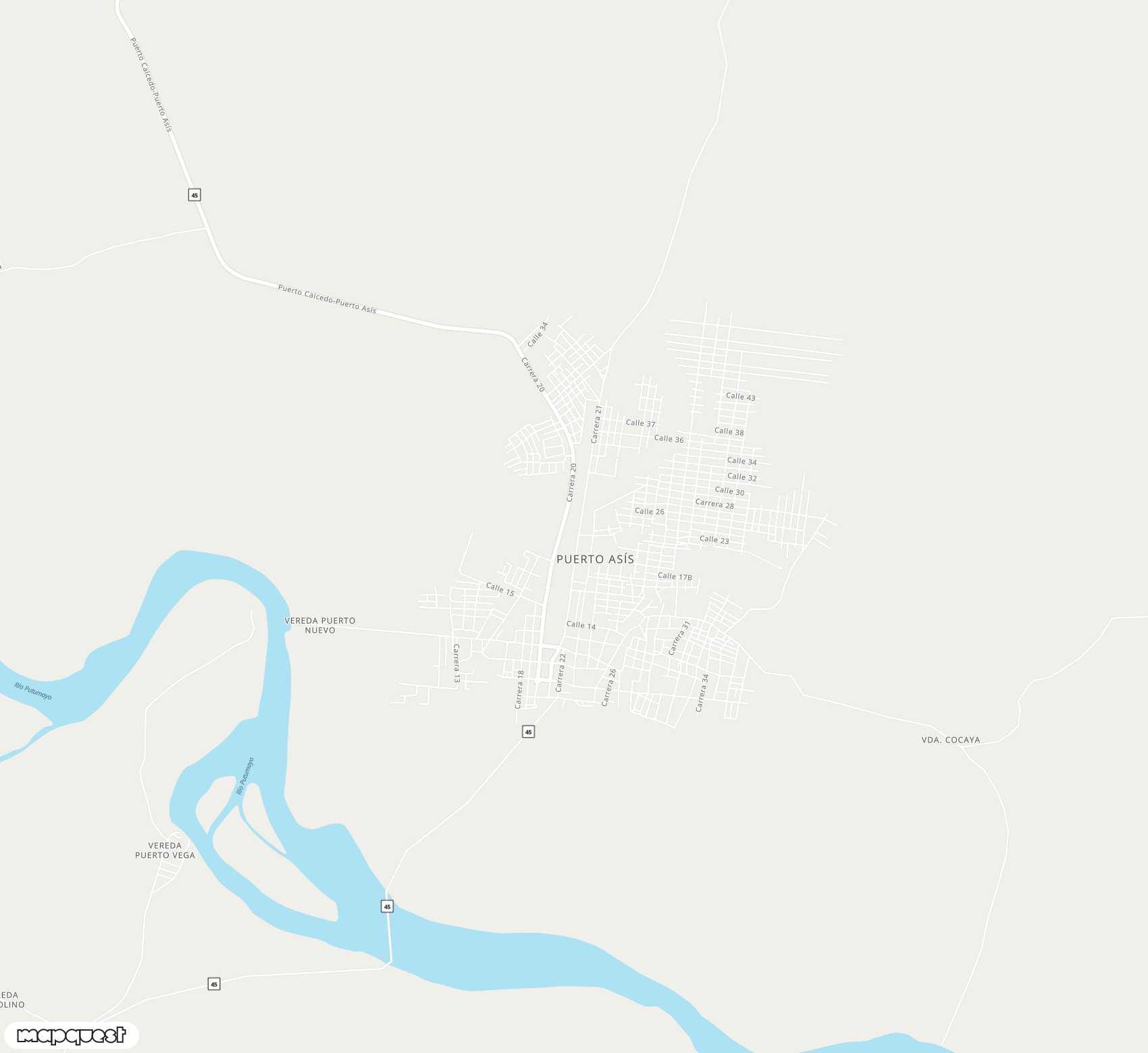Carte de Tres De Mayo <span>airport (PUU)</span>