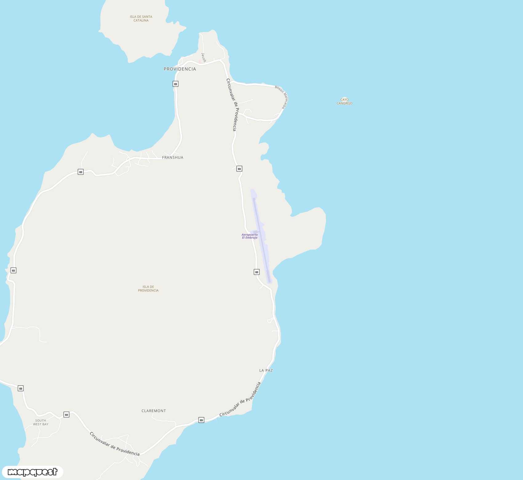 Carte de <span>Aéroport de </span>El Embrujo<span>(PVA)</span>