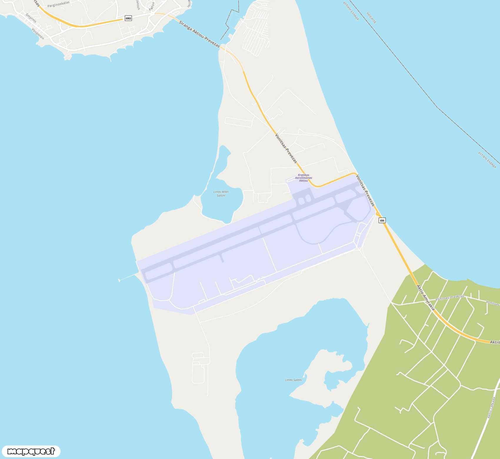 Carte de Aktion National <span>airport (PVK)</span>