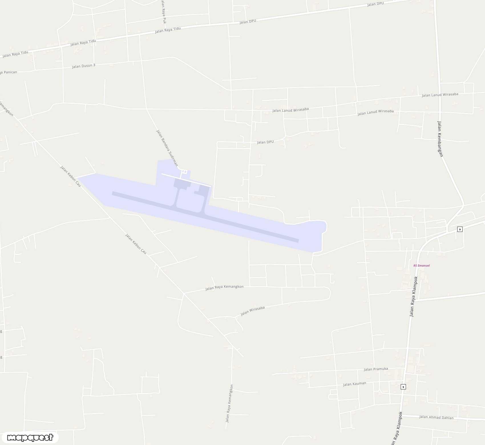 Carte de <span>Aérodrome de </span>Purwokerto<span>(PWL)</span>