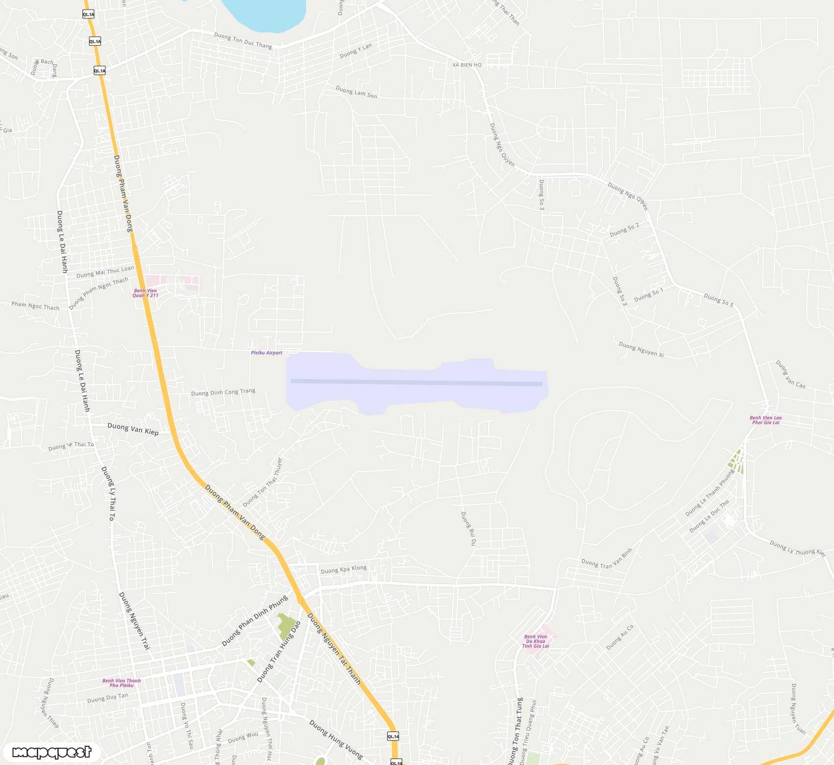 Carte de Pleiku <span>airport (PXU)</span>