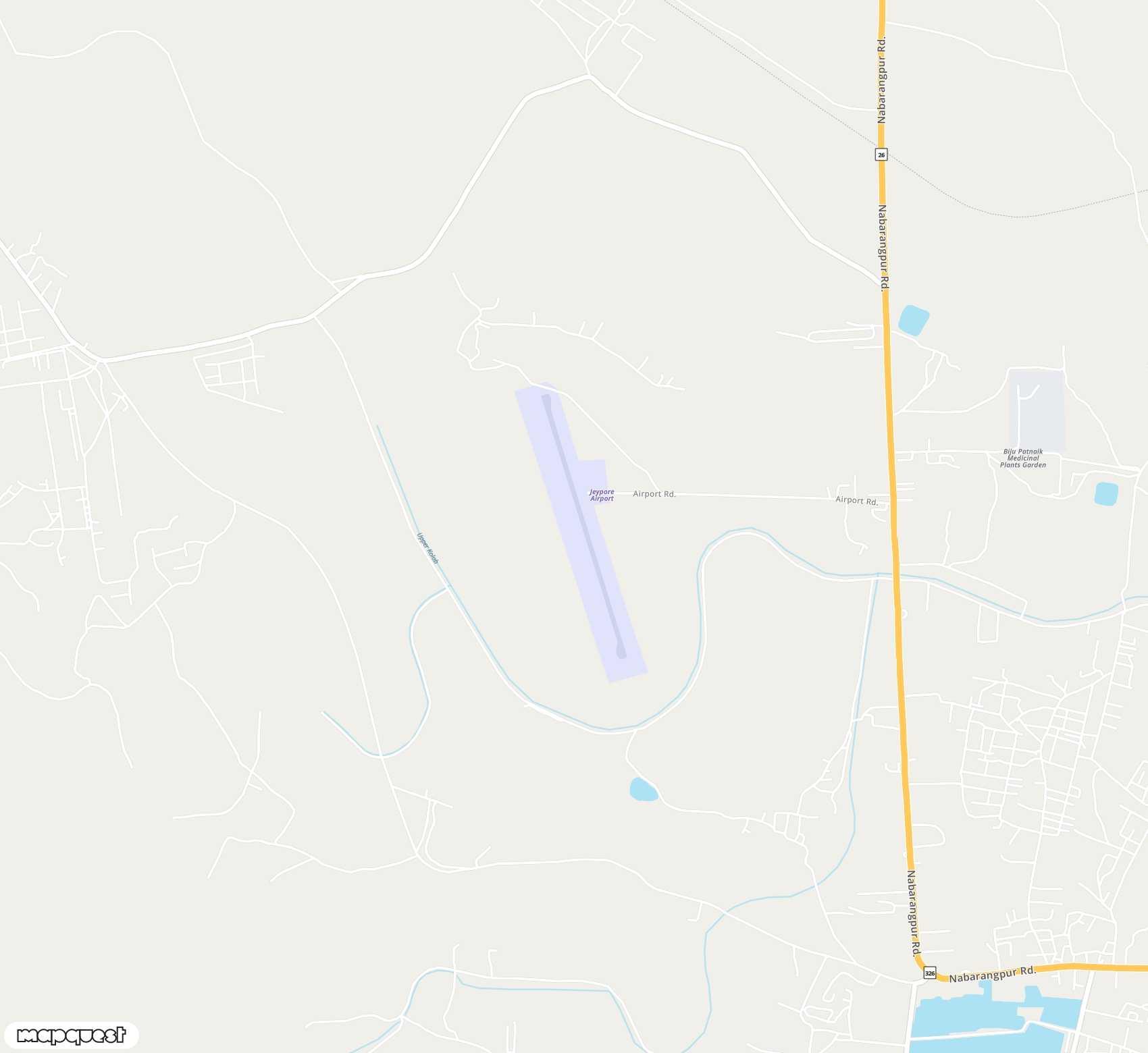 Carte de Jeypore <span>airfield (PYB)</span>