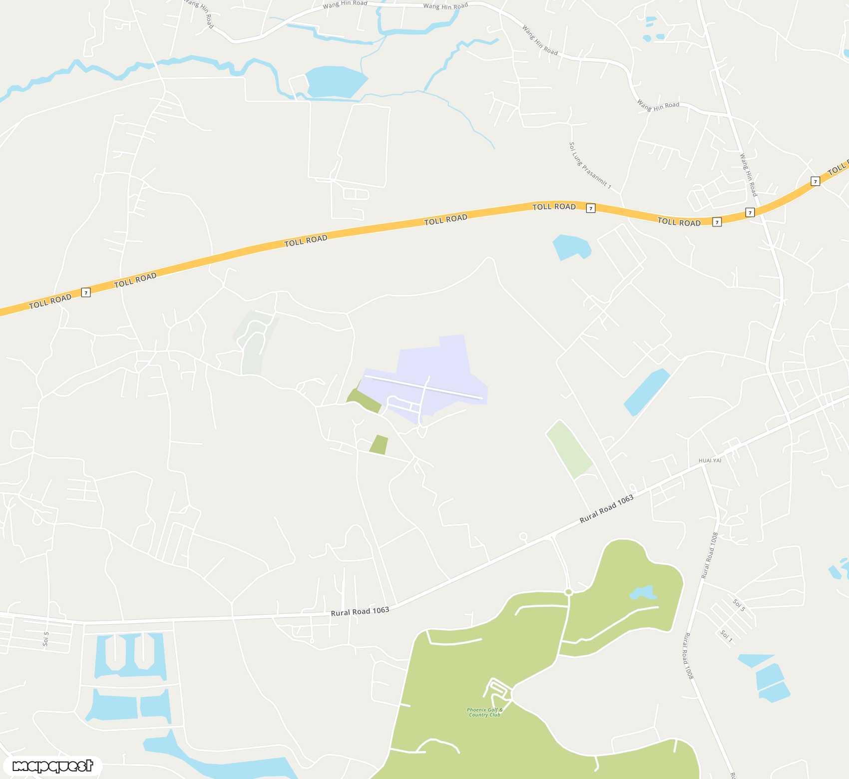 Carte de Pattaya Airpark <span>airfield (PYX)</span>