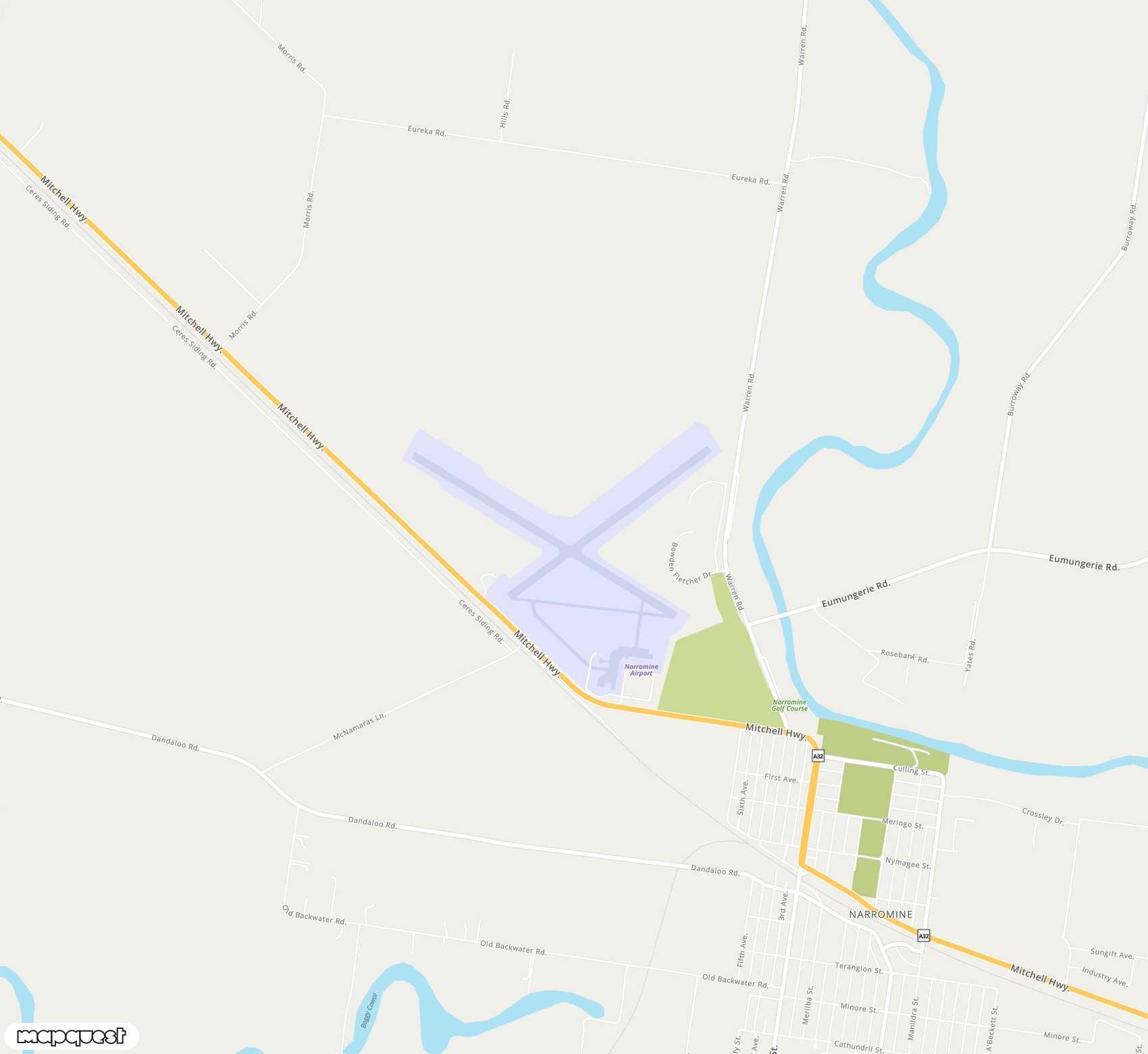 Carte de <span>Aéroport de </span>Narromine<span>(QRM)</span>