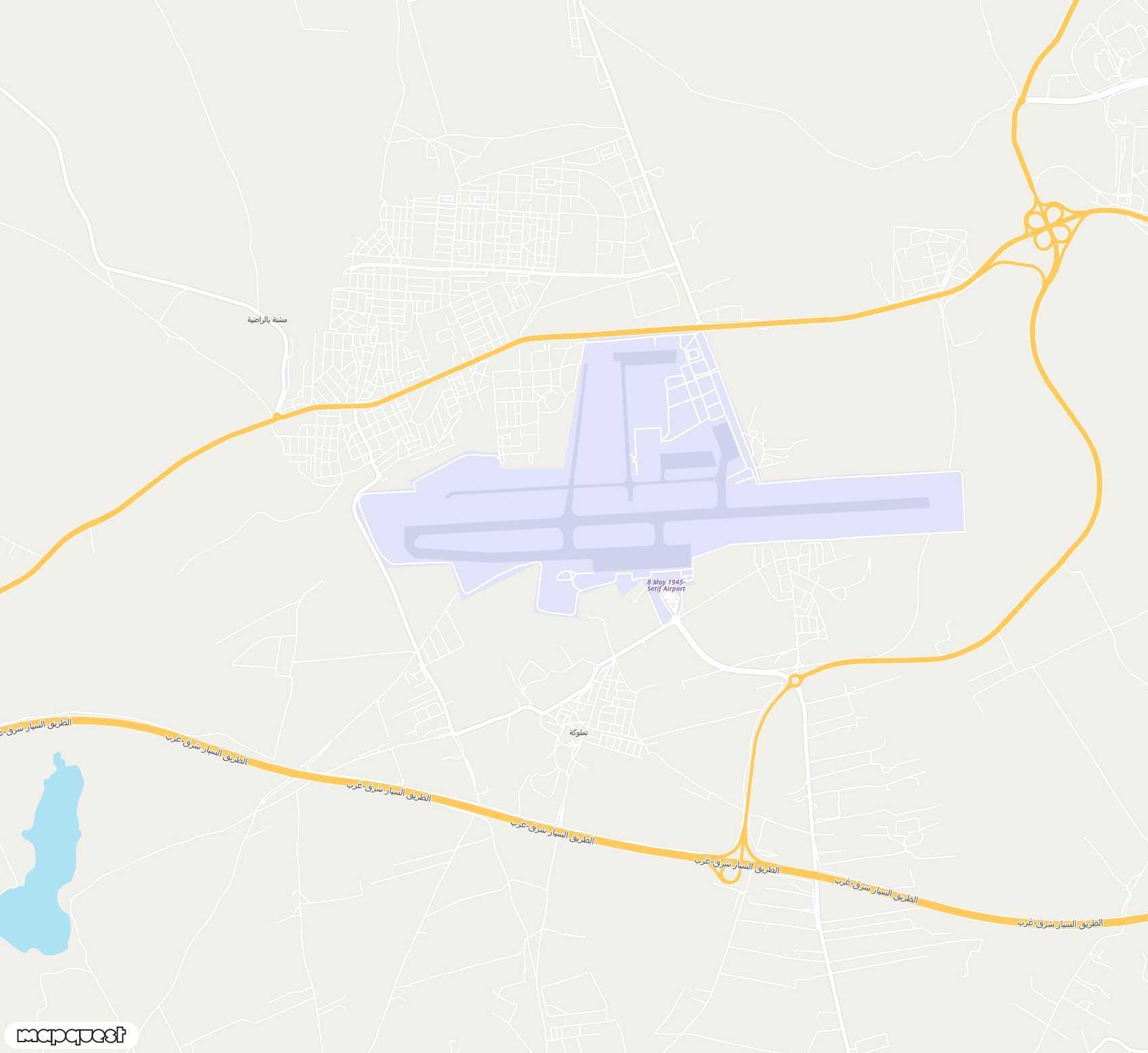 Carte de <span>Aéroport de </span>Ain Arnat<span>(QSF)</span>