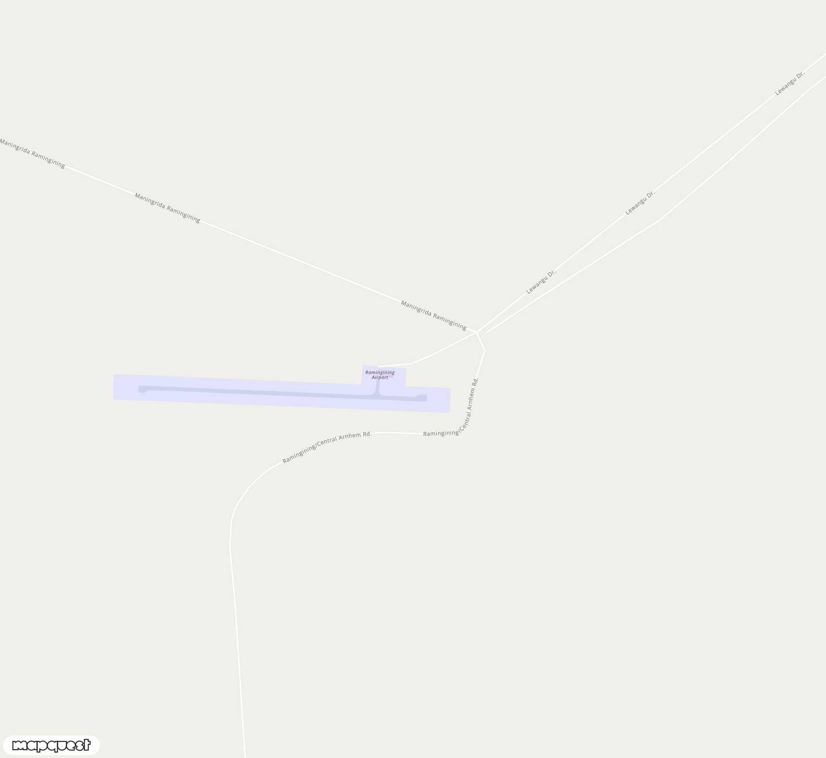 Carte de <span>Aérodrome de </span>Ramingining<span>(RAM)</span>