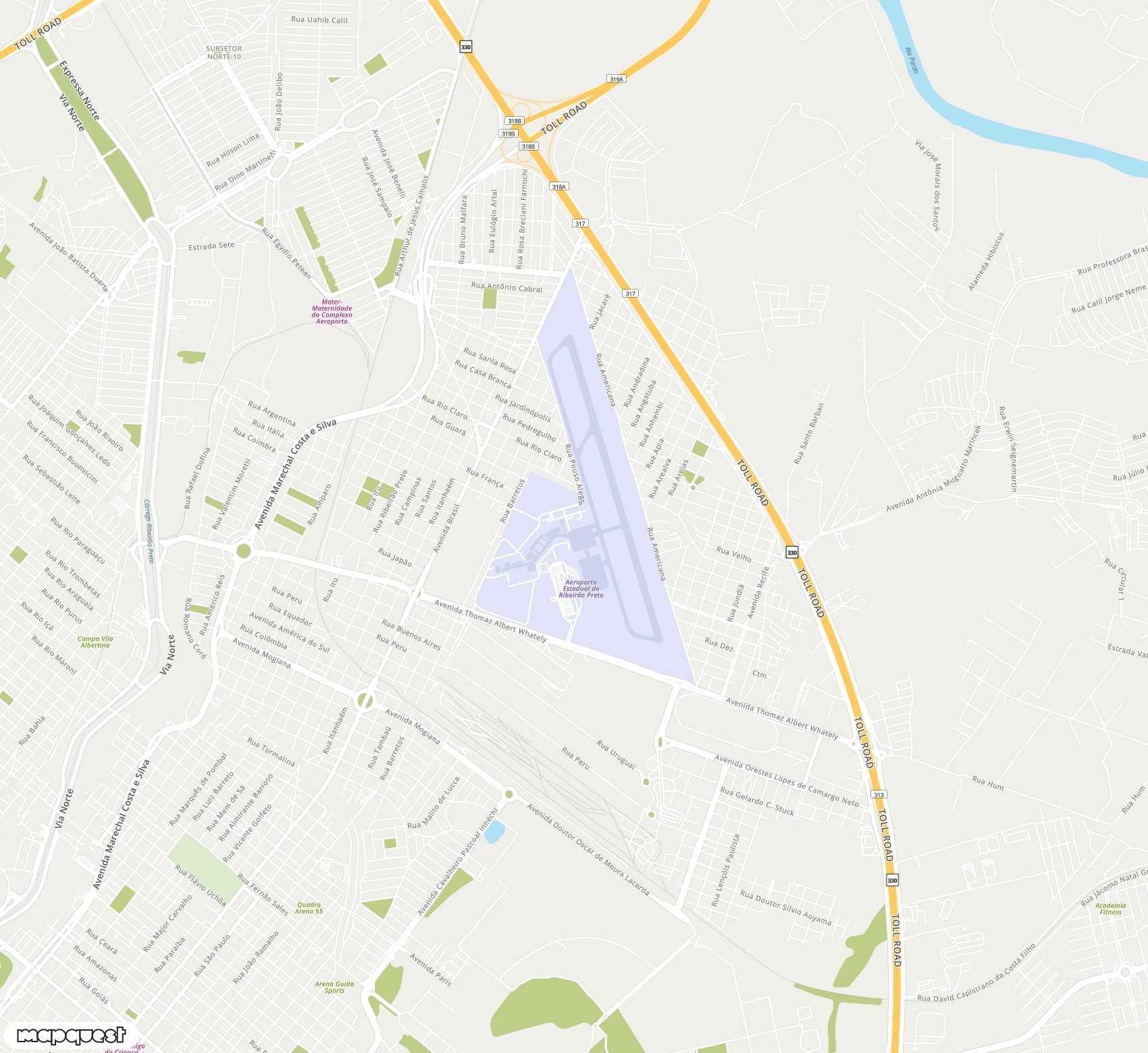 Carte de Leite Lopes <span>airport (RAO)</span>