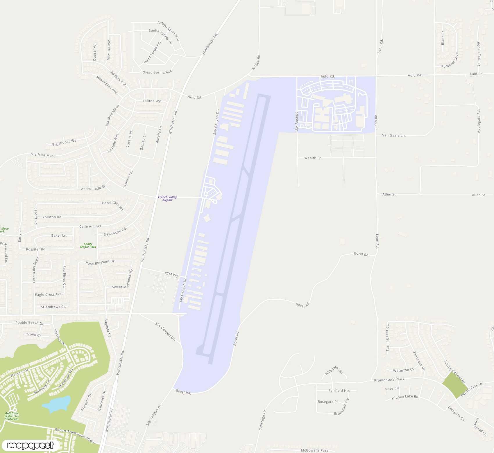 Carte de <span>Aérodrome de </span>French Valley<span>(RBK)</span>