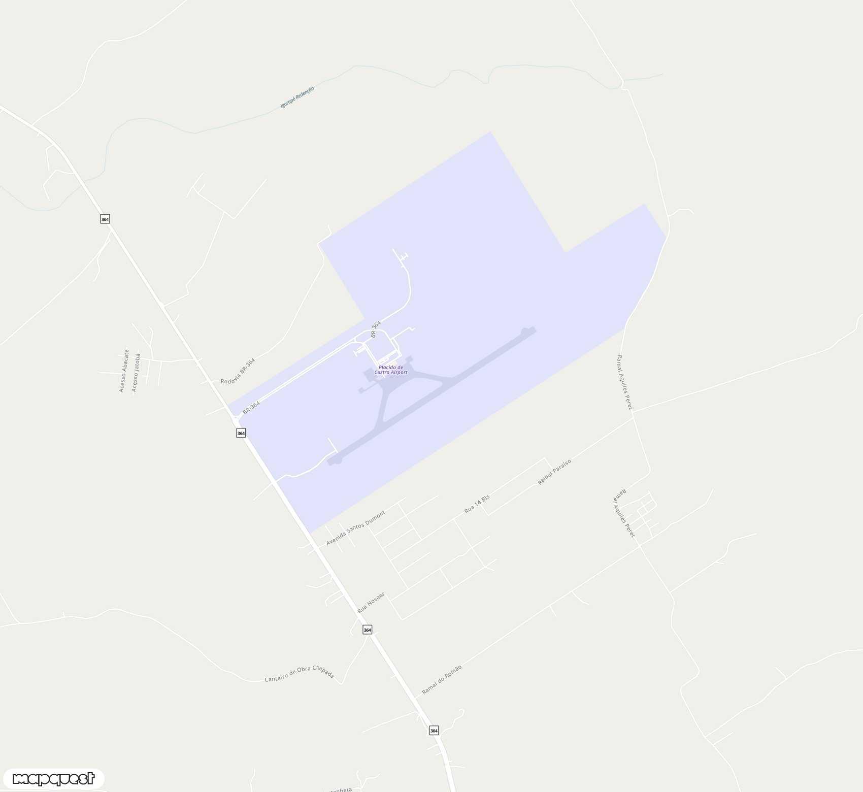 Carte de Rio Branco-Plácido de Castro <span>airport (RBR)</span>