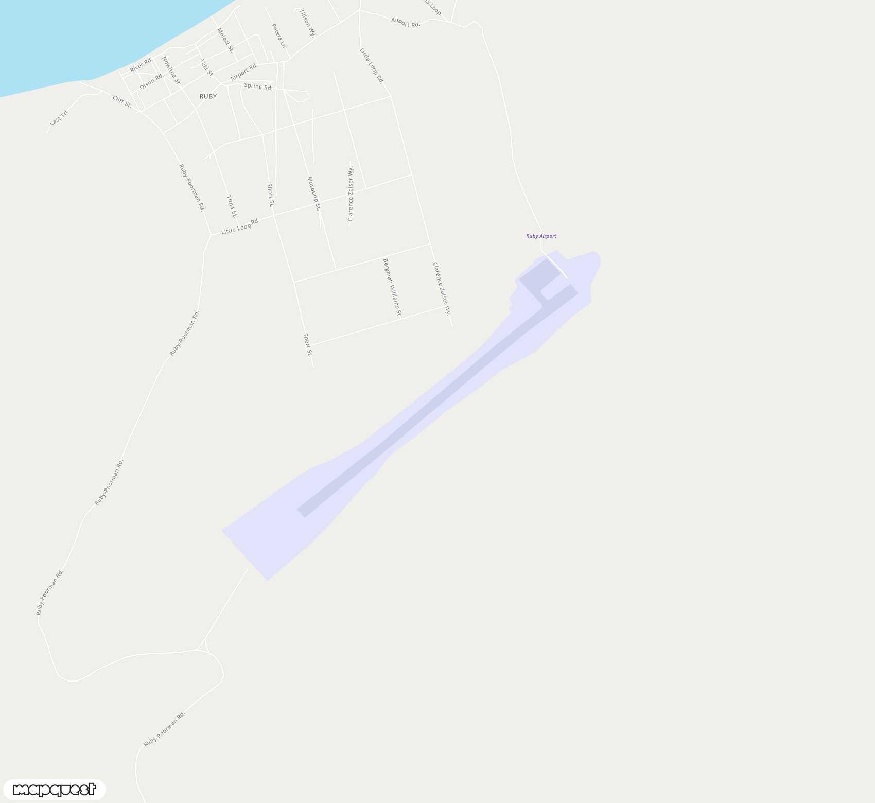 Carte de <span>Aéroport de </span>Ruby<span>(RBY)</span>