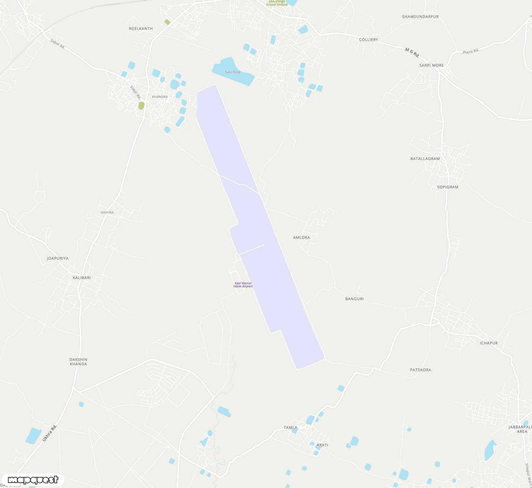 Carte de Kazi Nazrul Islam <span>airport (RDP)</span>