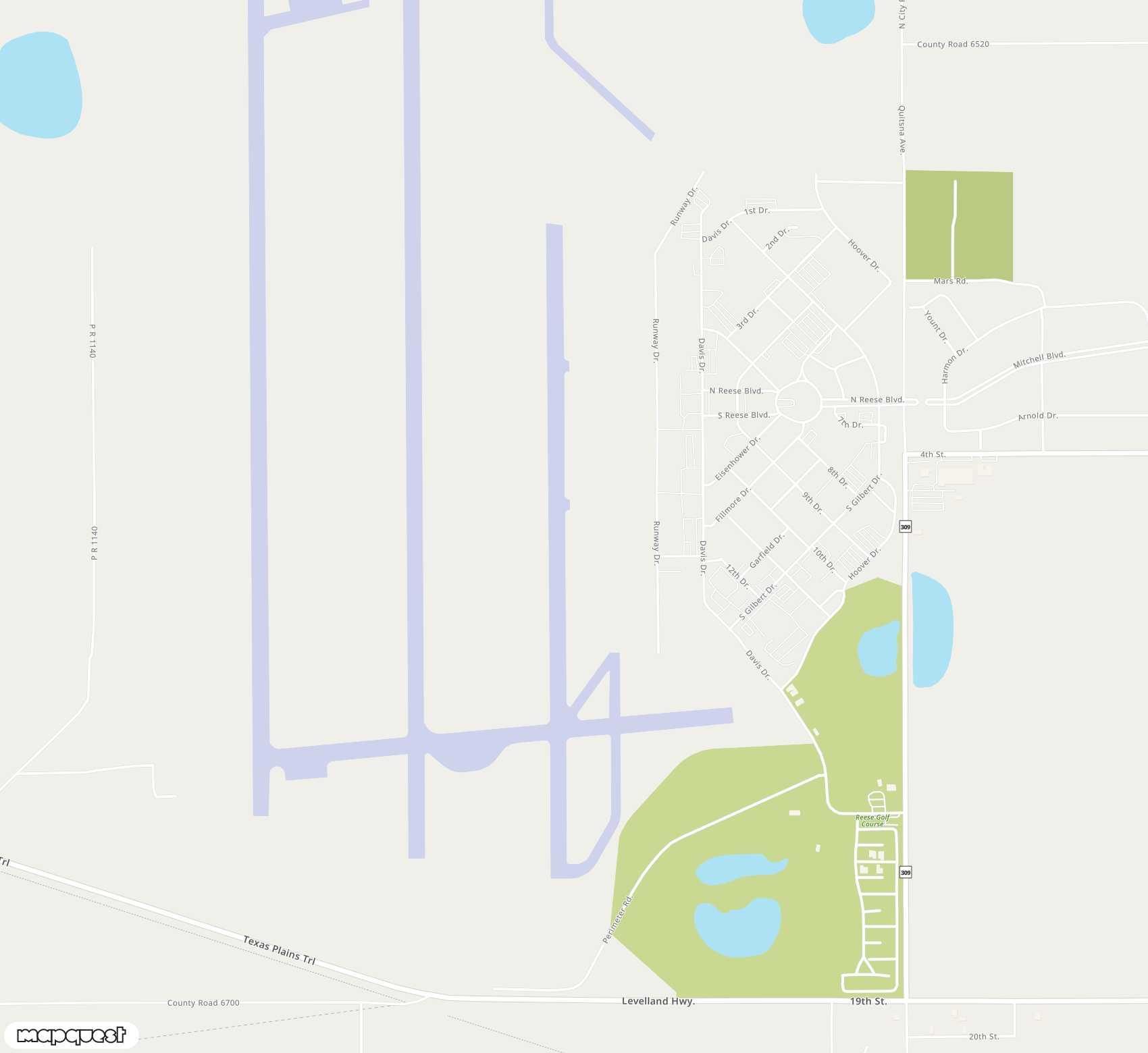 Carte de <span>Aérodrome de </span>Reese Airpark<span>(REE)</span>