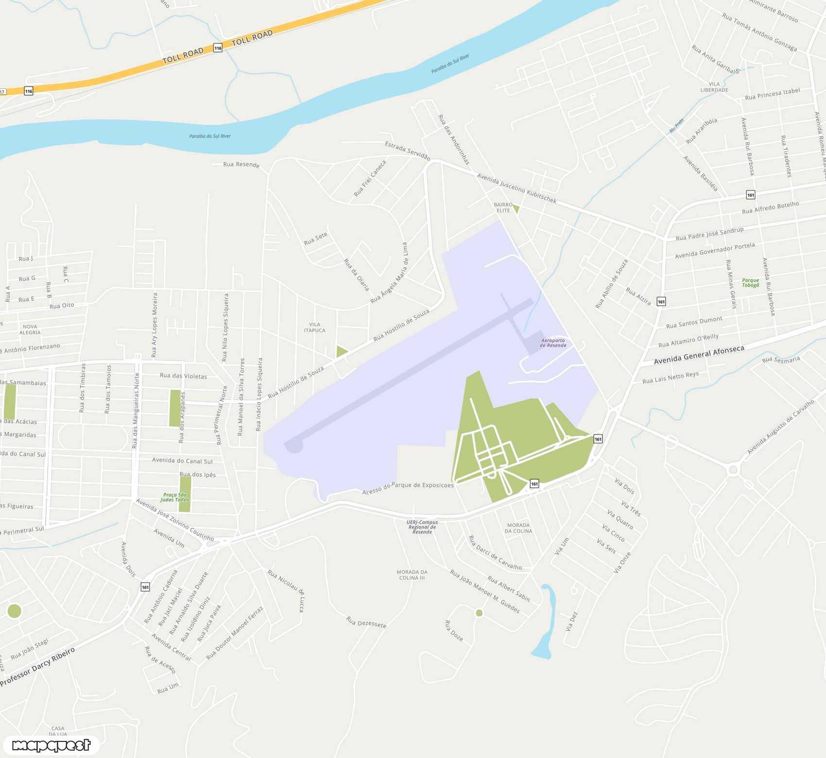 Carte de <span>Aérodrome de </span>Resende<span>(REZ)</span>