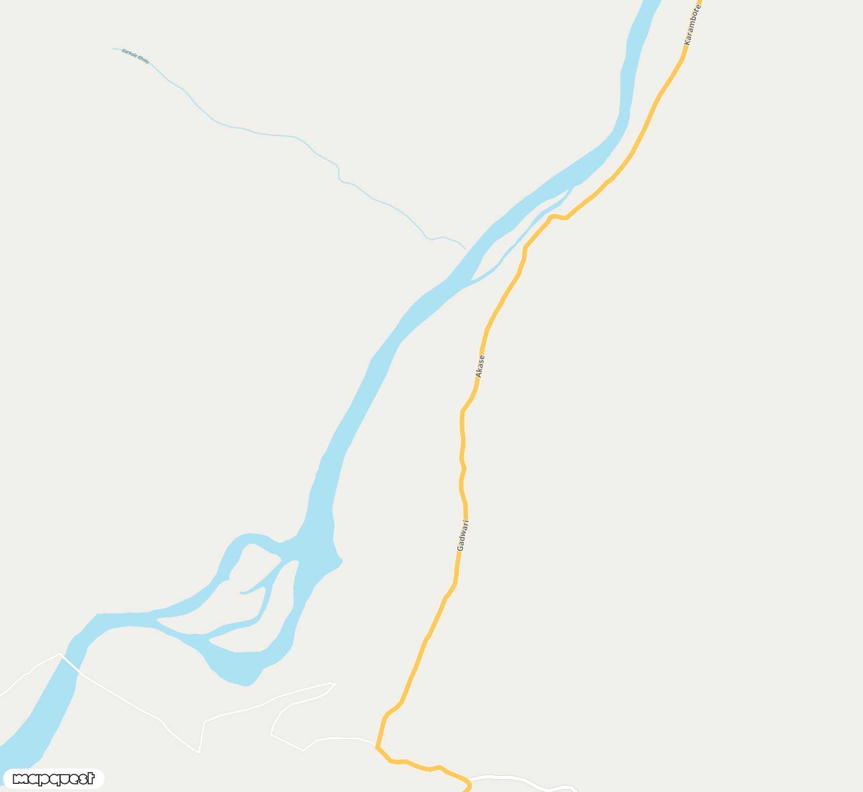 Carte de Ramechhap <span>airfield (RHP)</span>