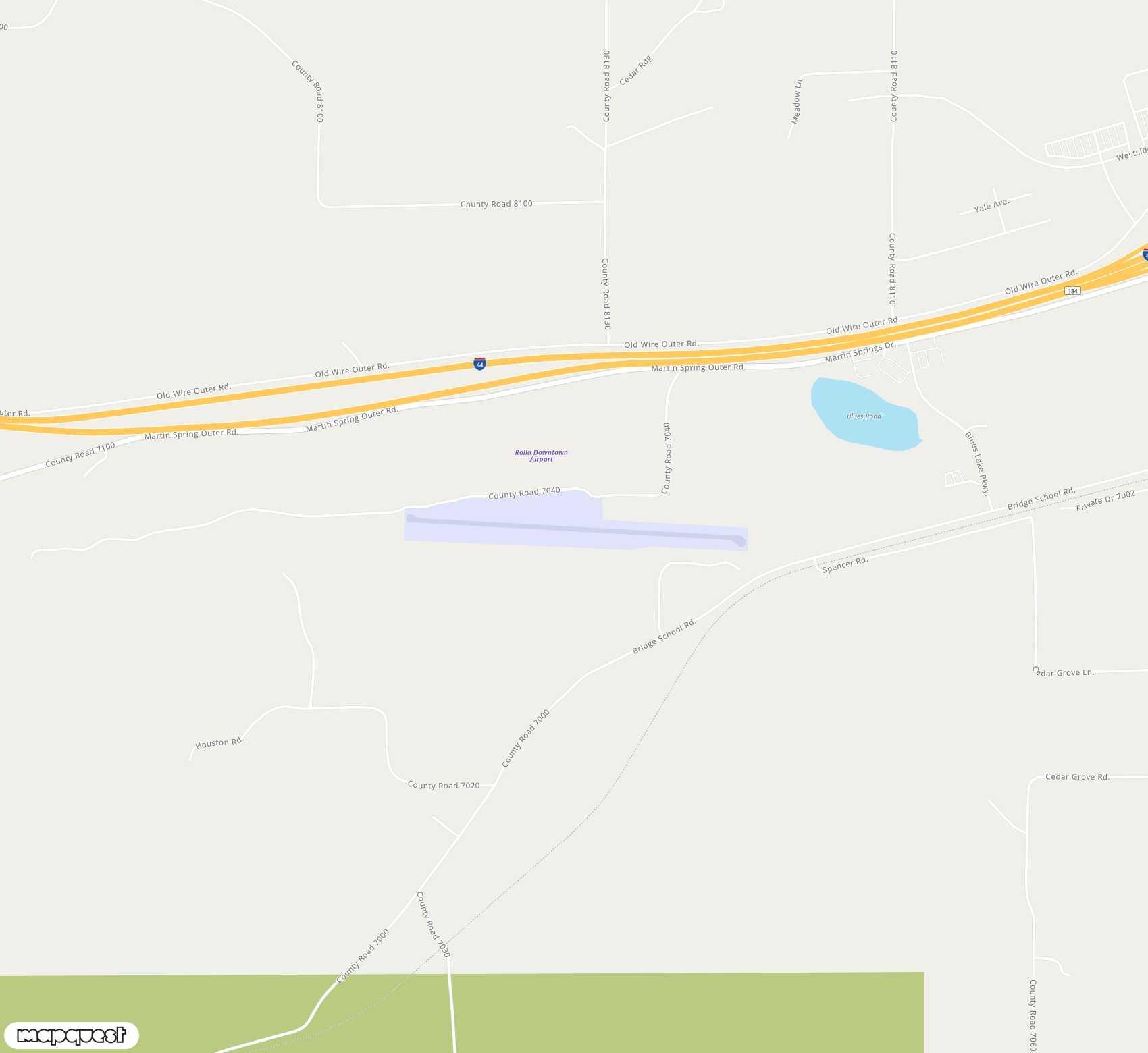 Carte de <span>Aérodrome de </span>Rolla Downtown<span>(RLA)</span>