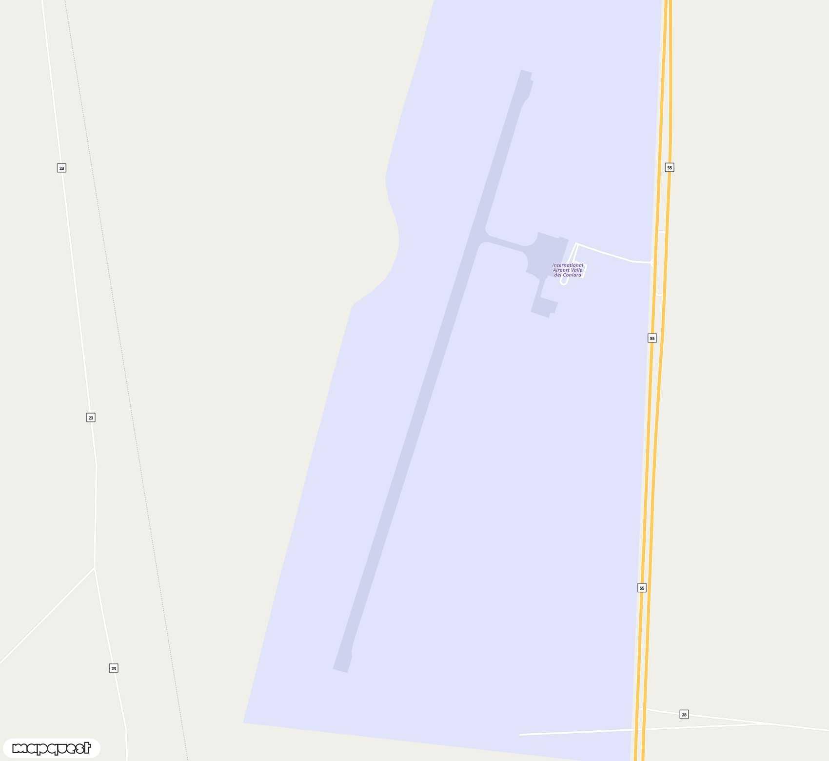 Carte de <span>Aérodrome de </span>Valle Del Conlara<span>(RLO)</span>