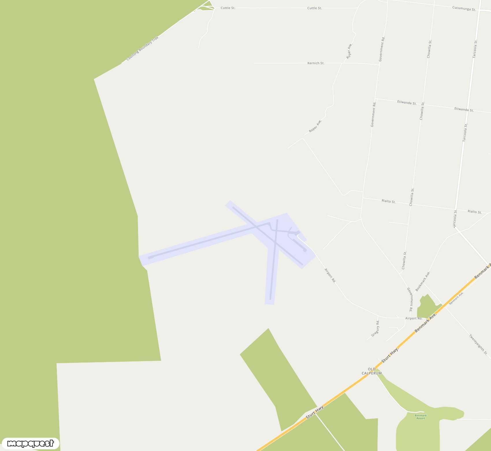 Carte de <span>Aéroport de </span>Renmark<span>(RMK)</span>