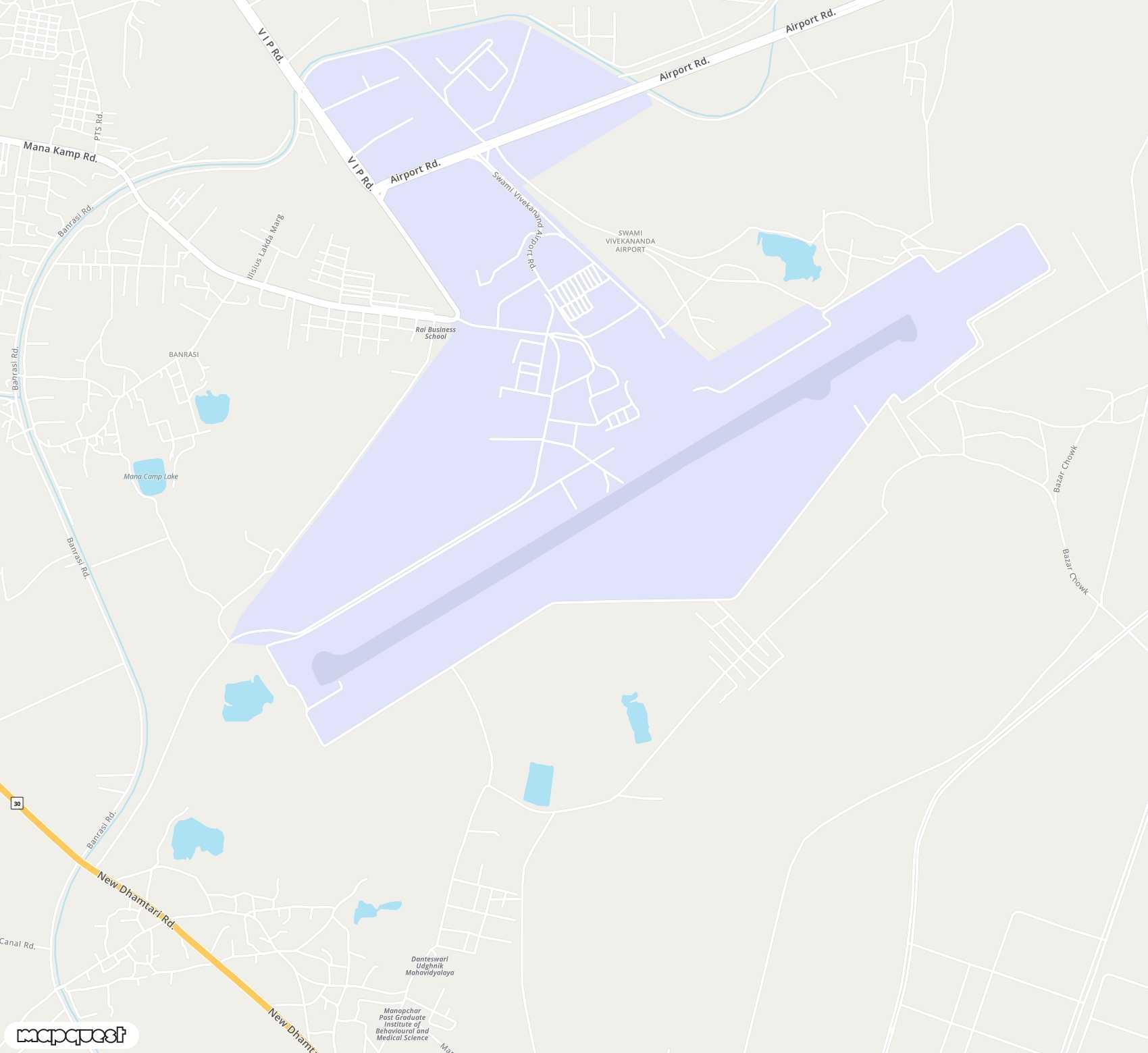 Carte de Swami Vivekananda <span>airfield (RPR)</span>