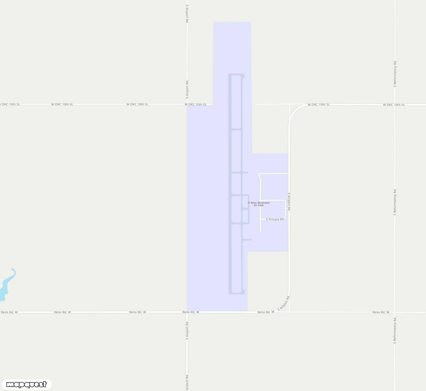 Carte de <span>Aérodrome de </span>El Reno Regional<span>(RQO)</span>