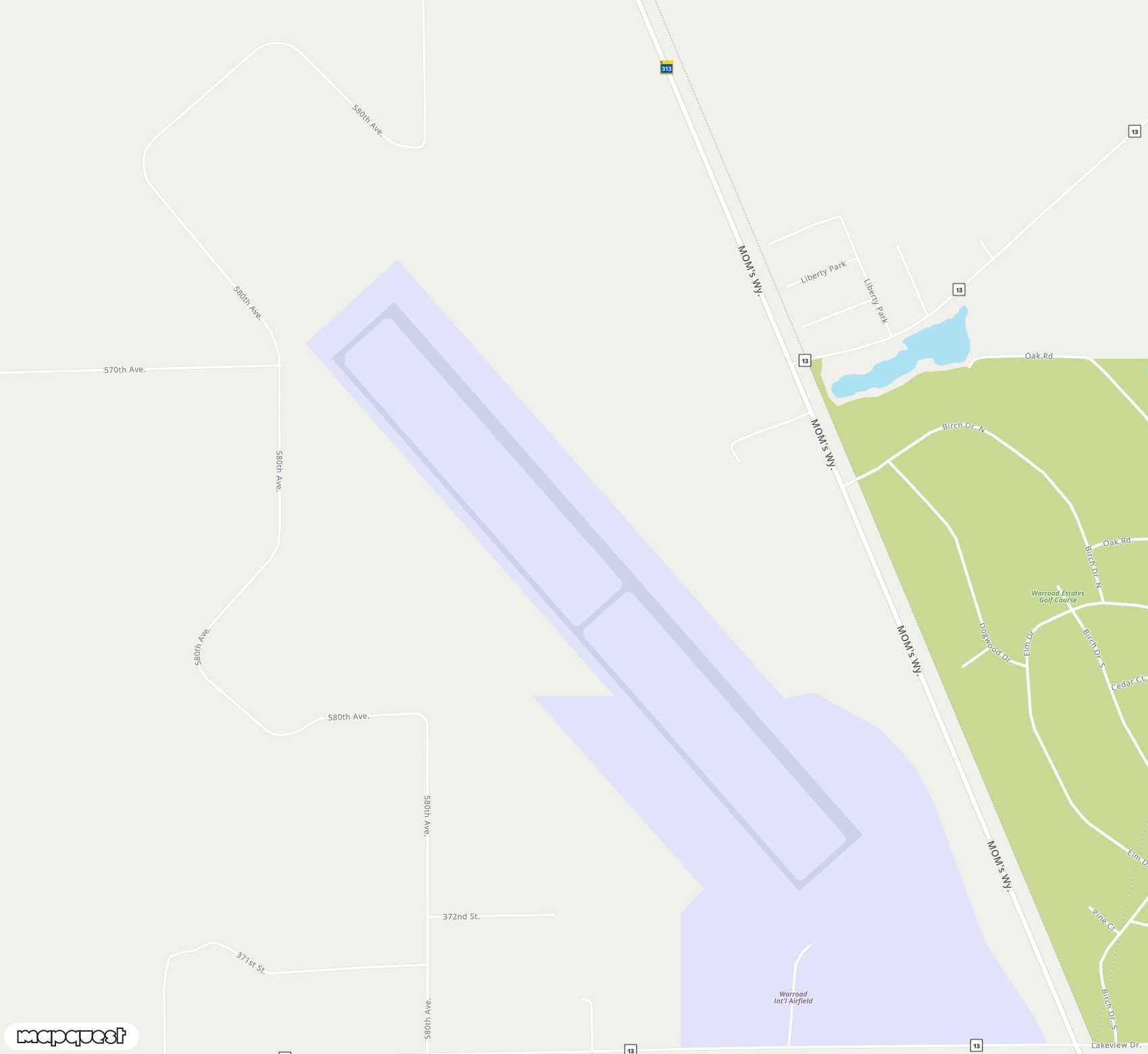 Carte de <span>Aérodrome de </span>Warroad Memorial<span>(RRT)</span>