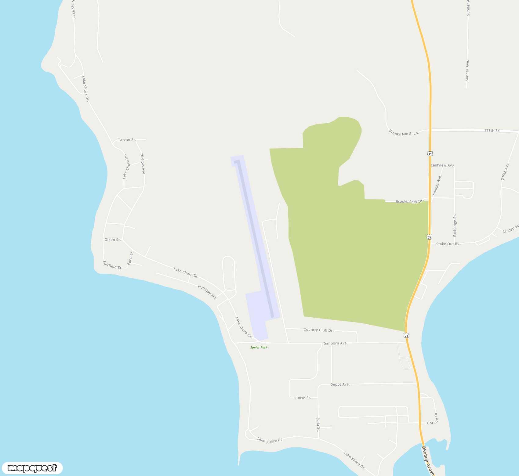 Carte de <span>Aérodrome de </span>Spirit Lake Municipal<span>(RTL)</span>